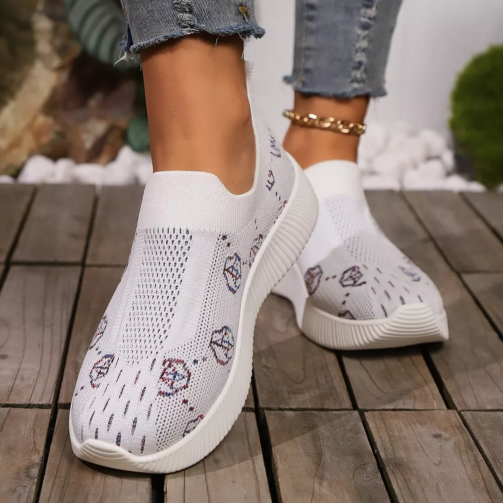 Mesh Round Toe Slip-Ons, image 7