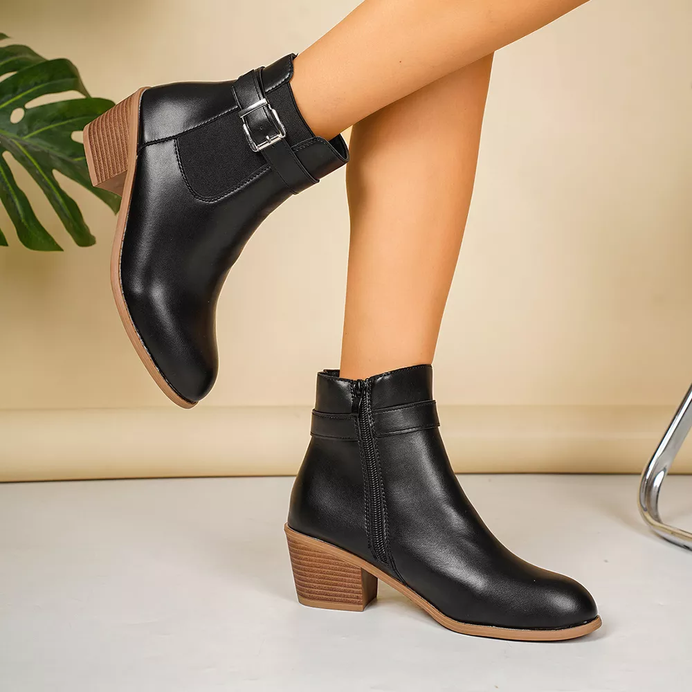Point Toe Block Heels Boots, image 15