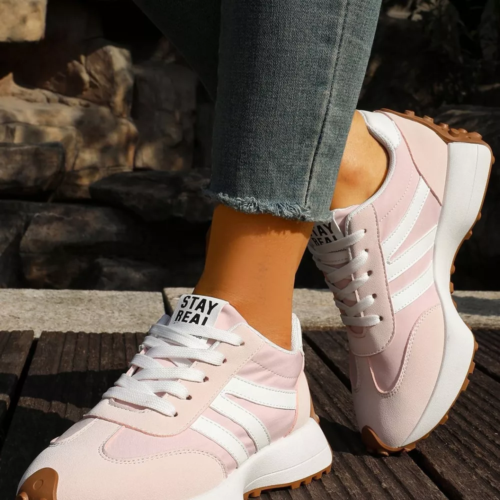 Round Toe Lace Up Sneakers, image 8
