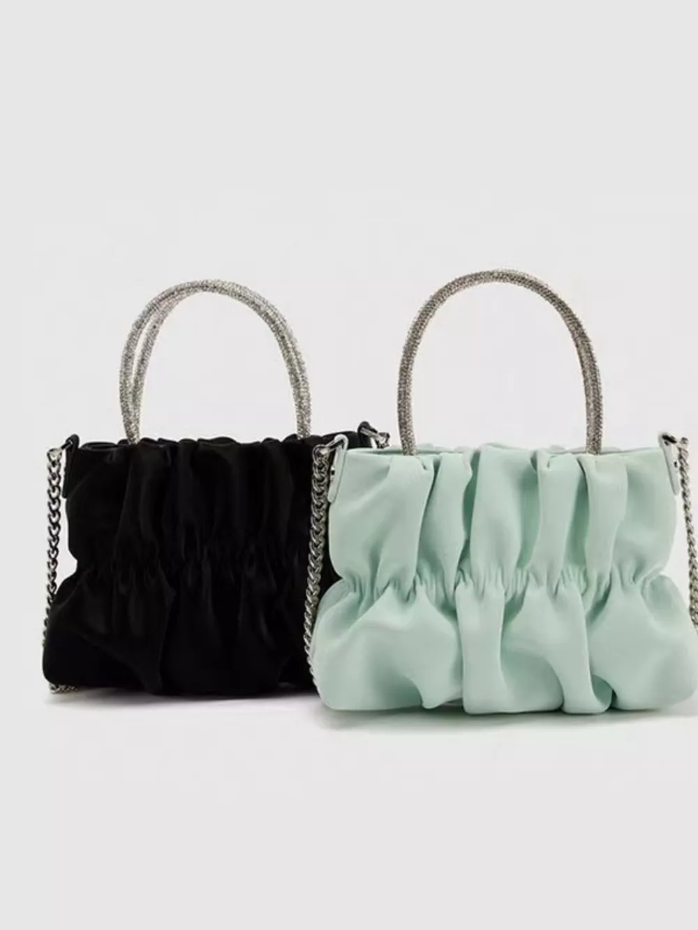 Ruched Chain Crossbody Bag, image 6