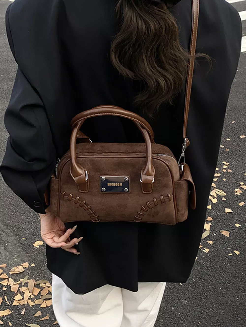 Vintage Top Handle Crossbody Bag, image 16