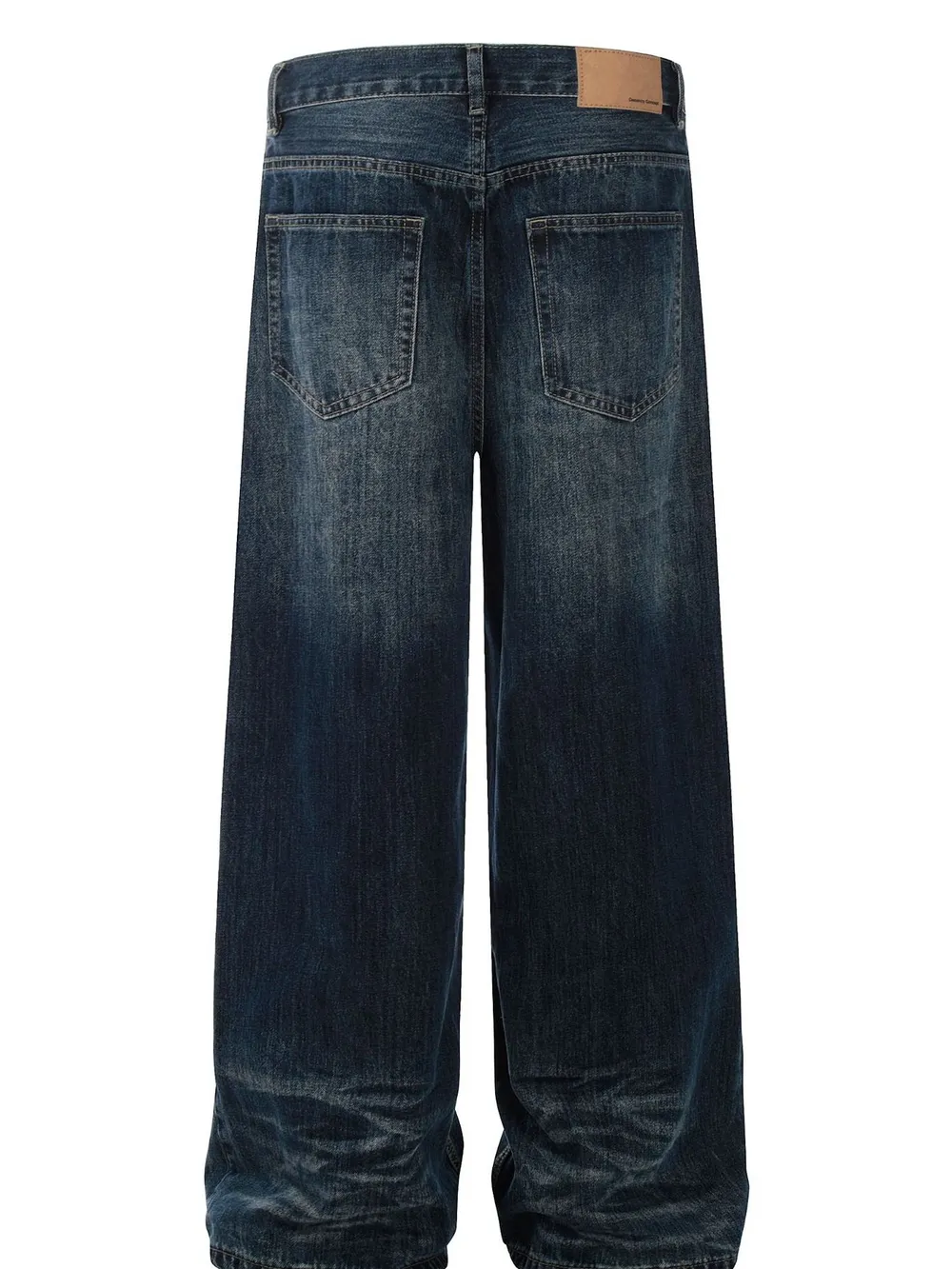 Men's Washed Wide-Leg Jeans, image 3