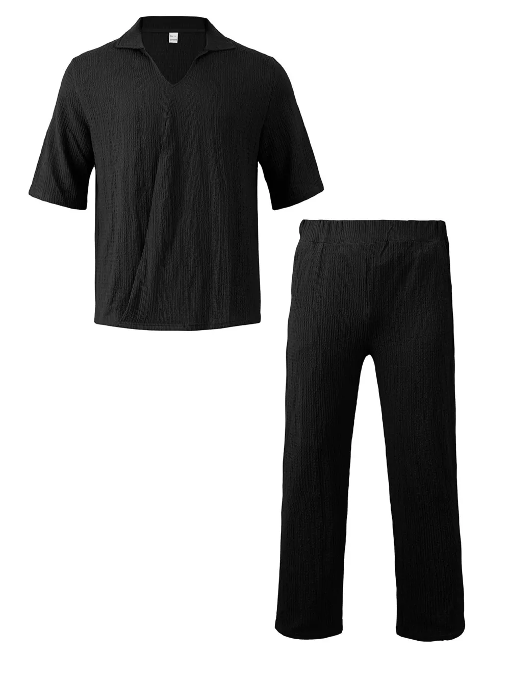 Men's Full Size Short Sleeve Top and Pants Set Plus Size, image 7
