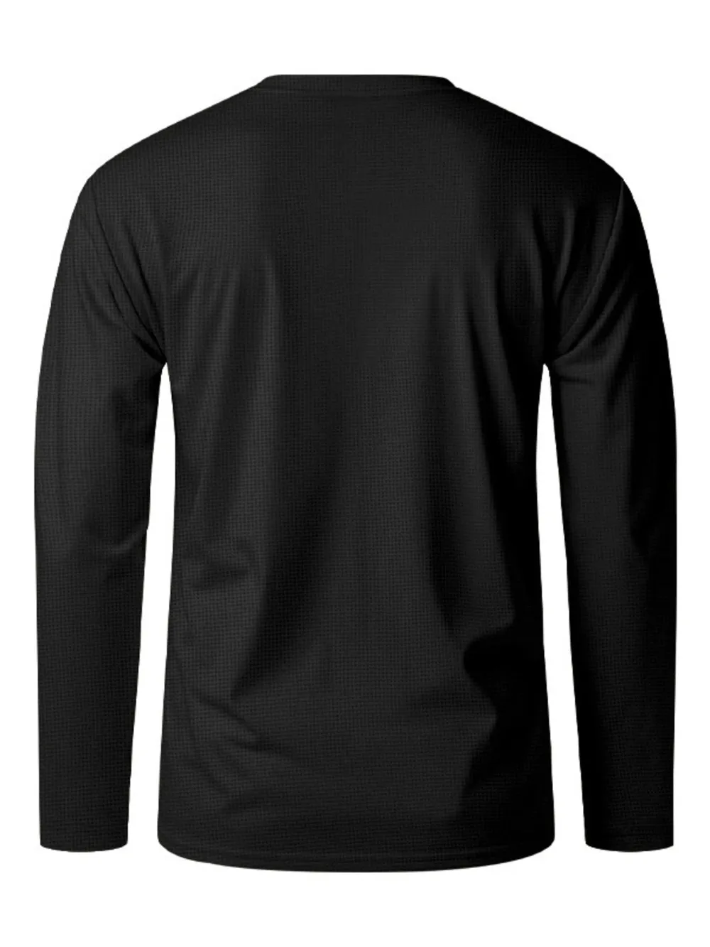 Men's Full Size Button Detail Long Sleeve T-Shirt Plus Size, image 12