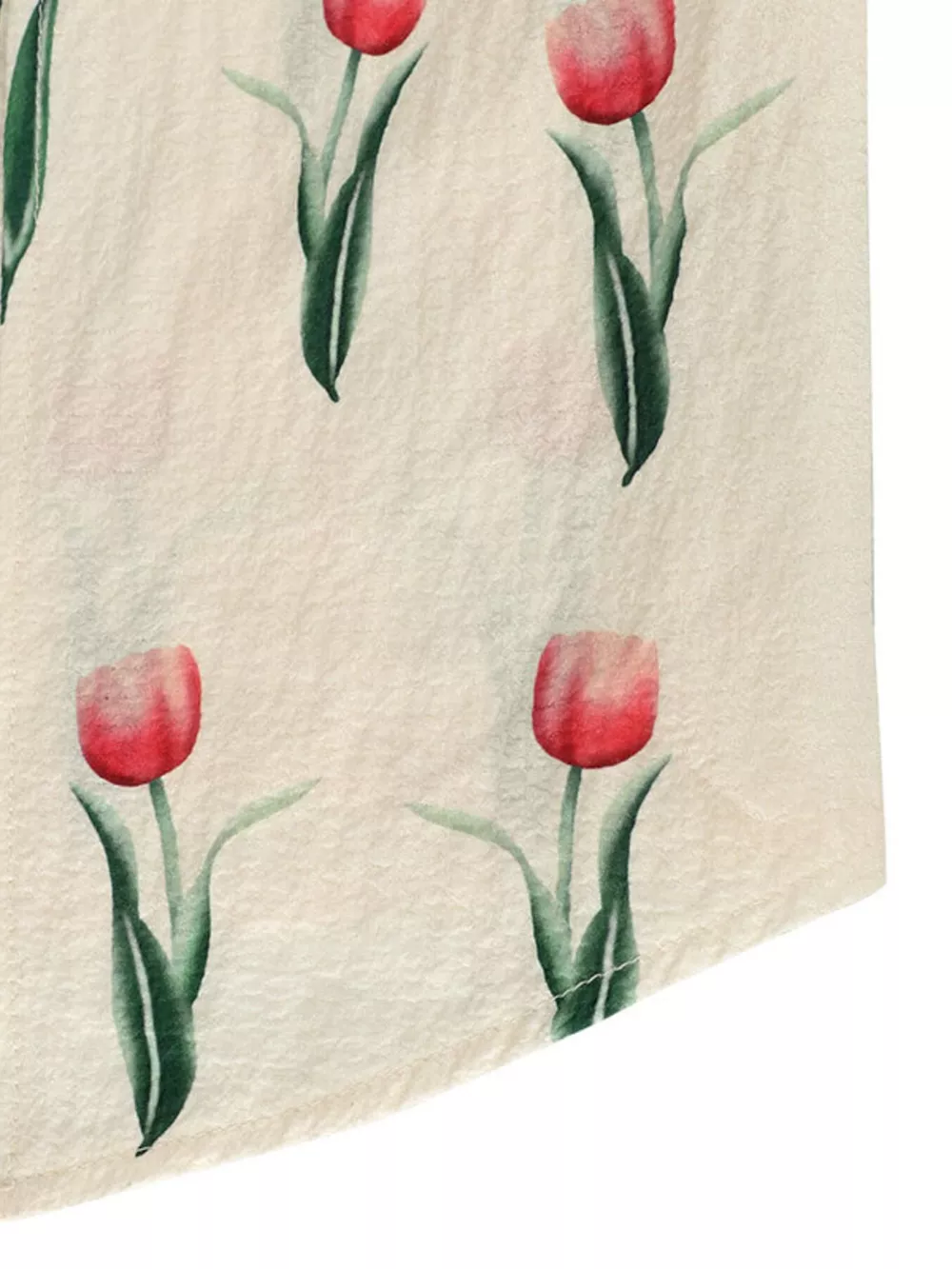 Tulip Print Twist Front Slit Cami Dress, image 7