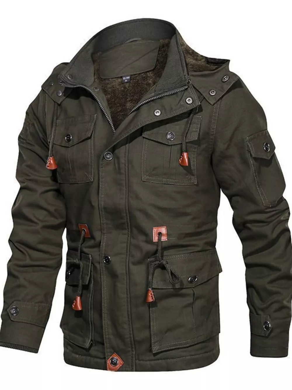 Men's Plus Size Zip Up Lightweight Bomber Jacket