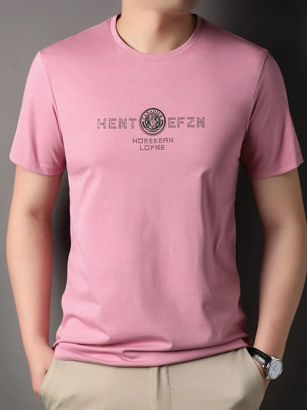 Men's Plus Size Classic Short Sleeve T-Shirt, image 6