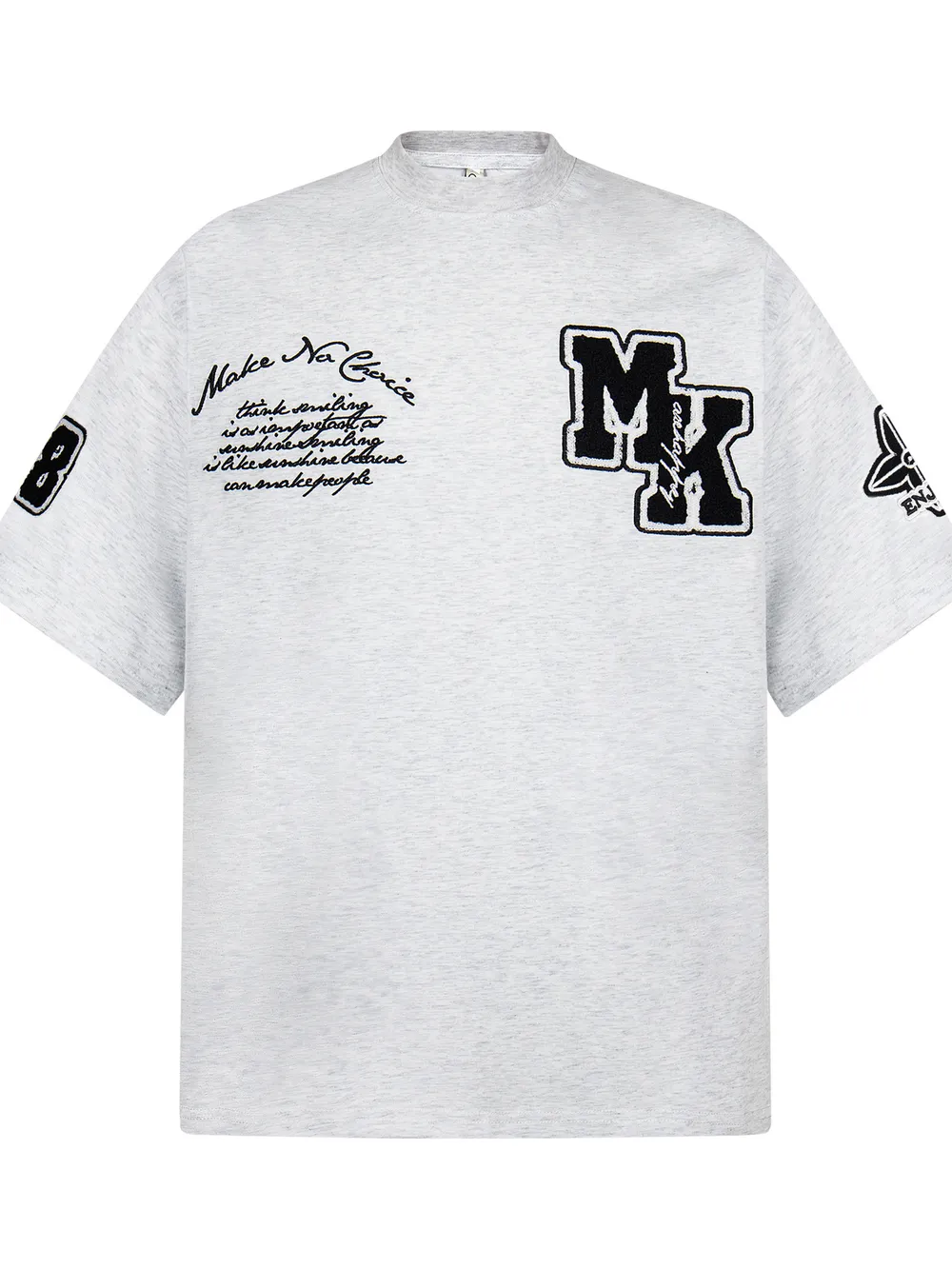 Men's Oversized Letter Short Sleeve T-Shirt, image 4