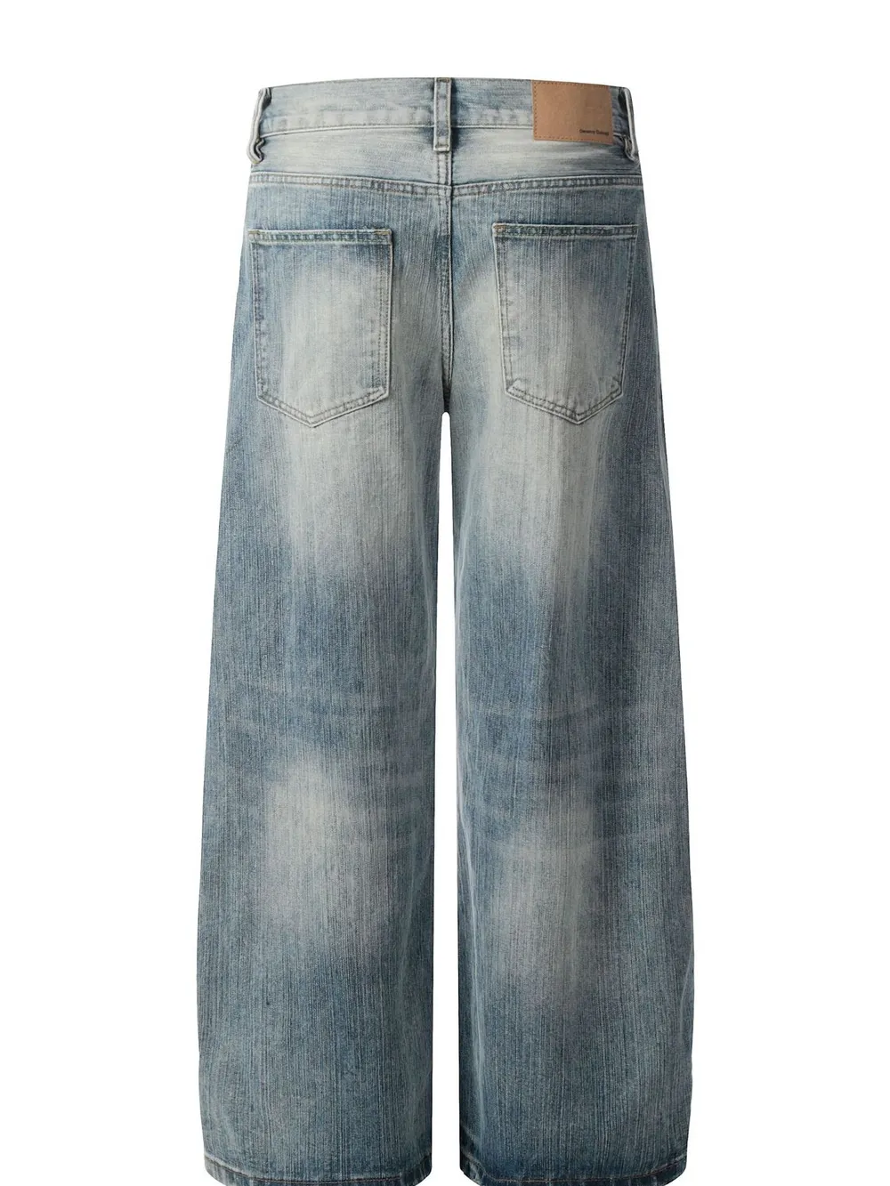 Men's Wide Leg Relaxed Fit Jeans, image 3