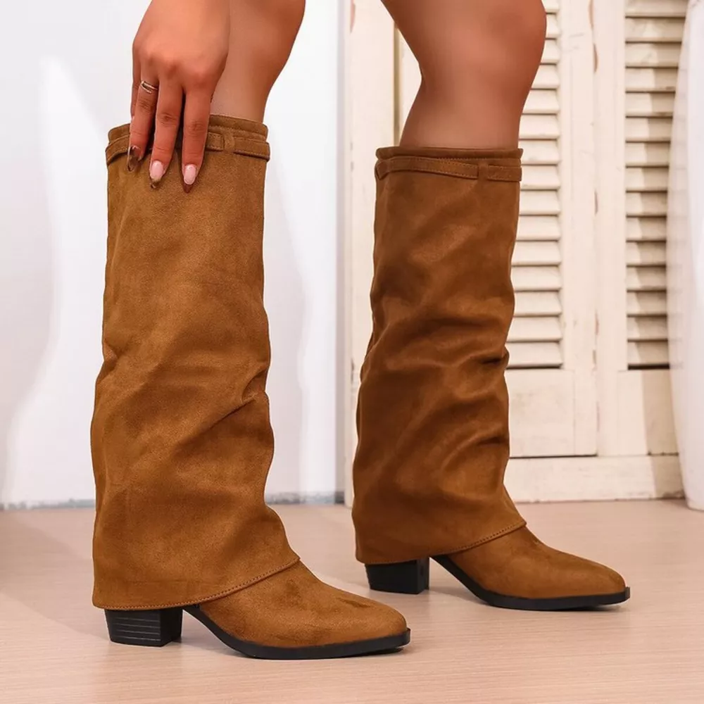 Point Toe Block Heels Boots, image 10