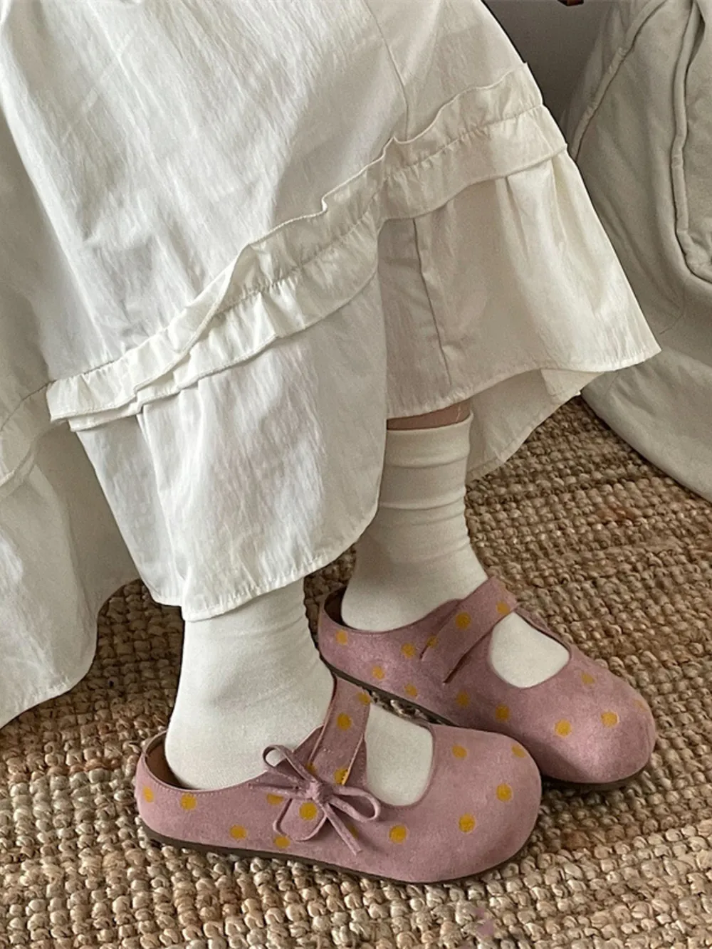 Polka Dot Round Toe Slip-Ons, image 14