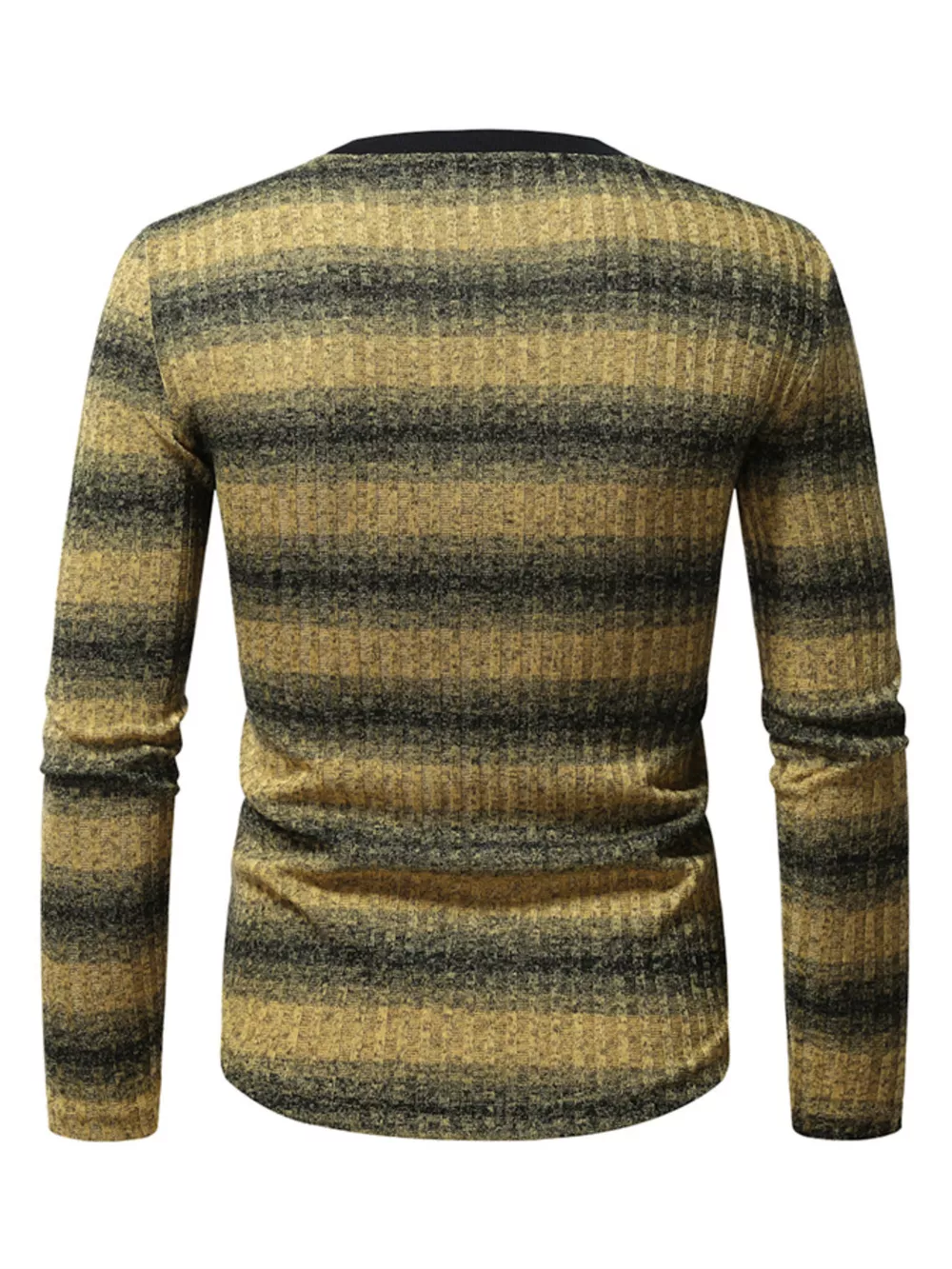 Men's Full Size Striped Long Sleeve T-Shirt Plus Size, image 2