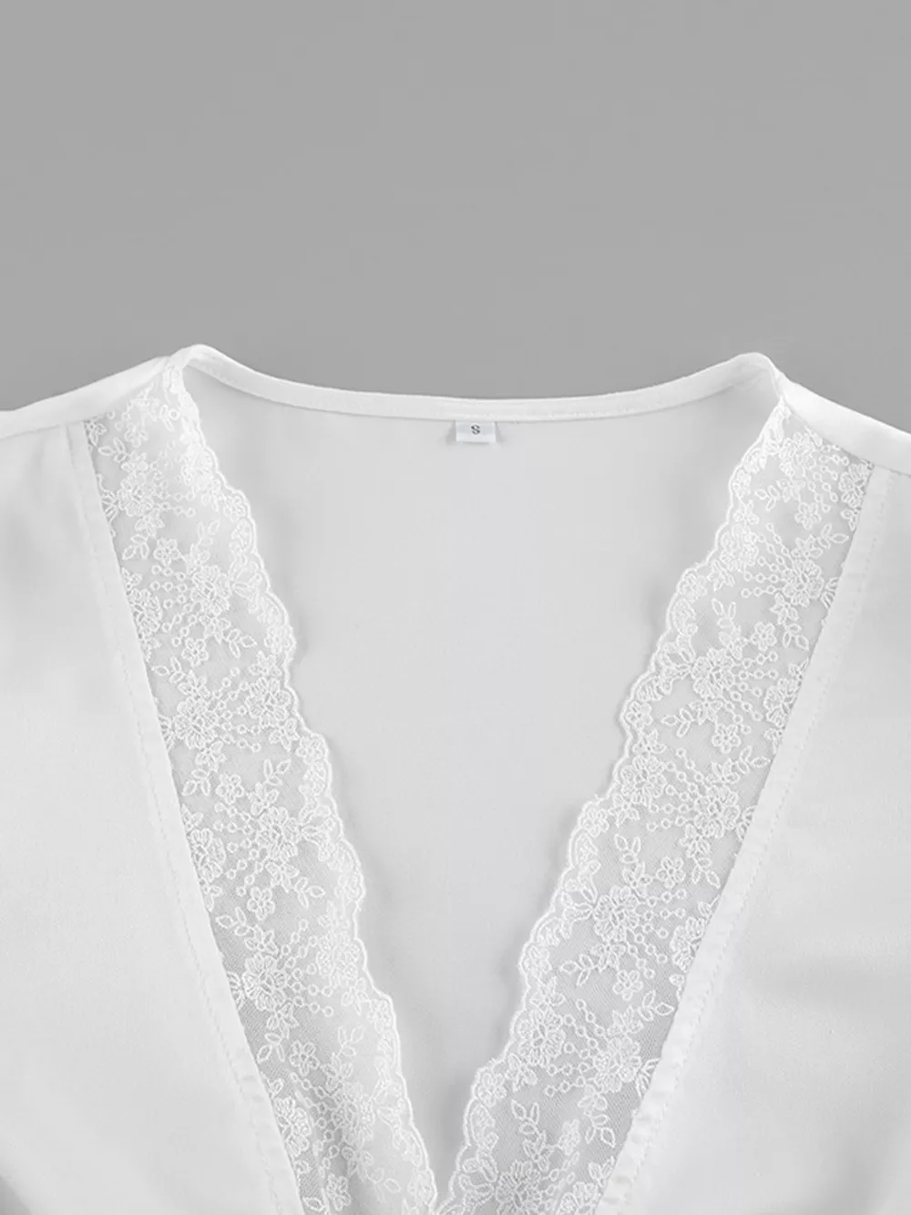 Lace Detail Short Sleeve Top and Skirt Set, image 19