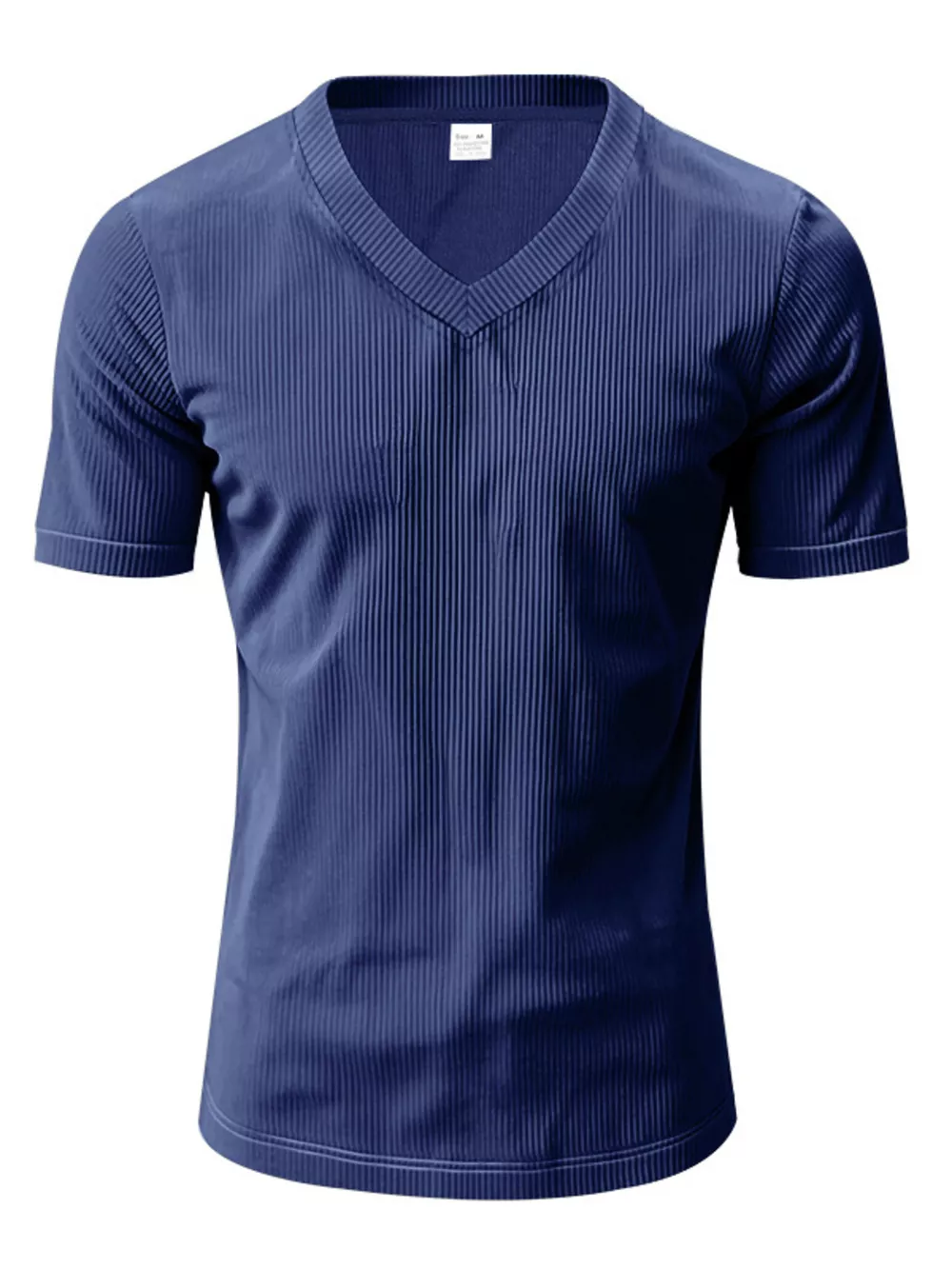 Men's Full Size V-Neck Slim Fit T-Shirt Plus Size, image 3