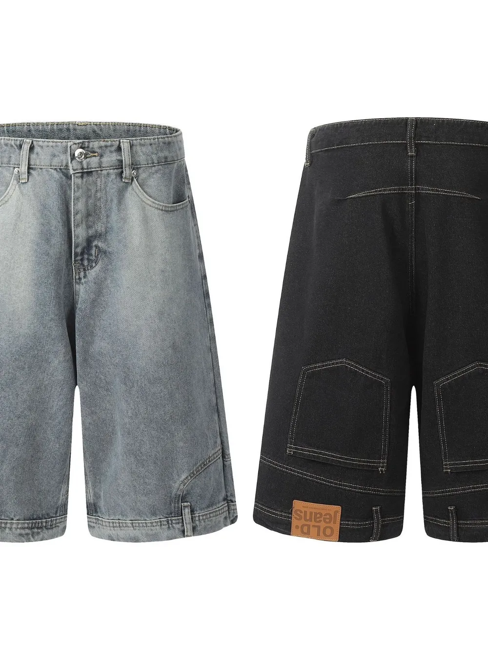 Men's Classic Loose Fit Denim Shorts, image 17