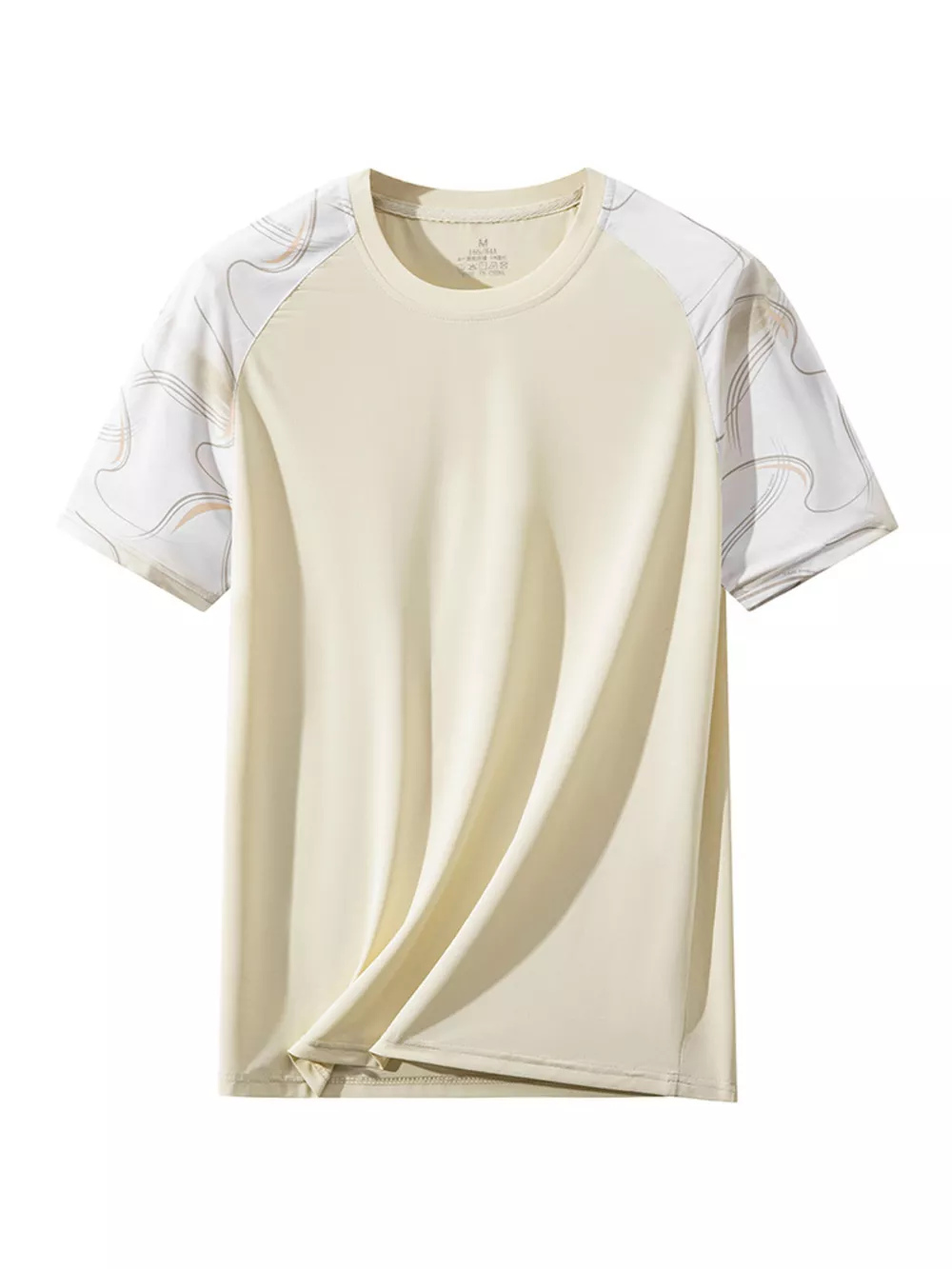 Men's Plus Size Color Block Short Sleeve T-Shirt, image 2