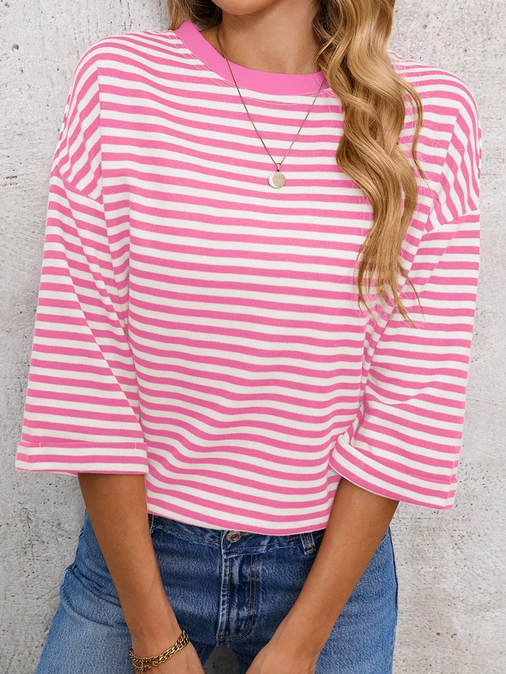 Striped Back Bow Tie T-Shirt, image 24