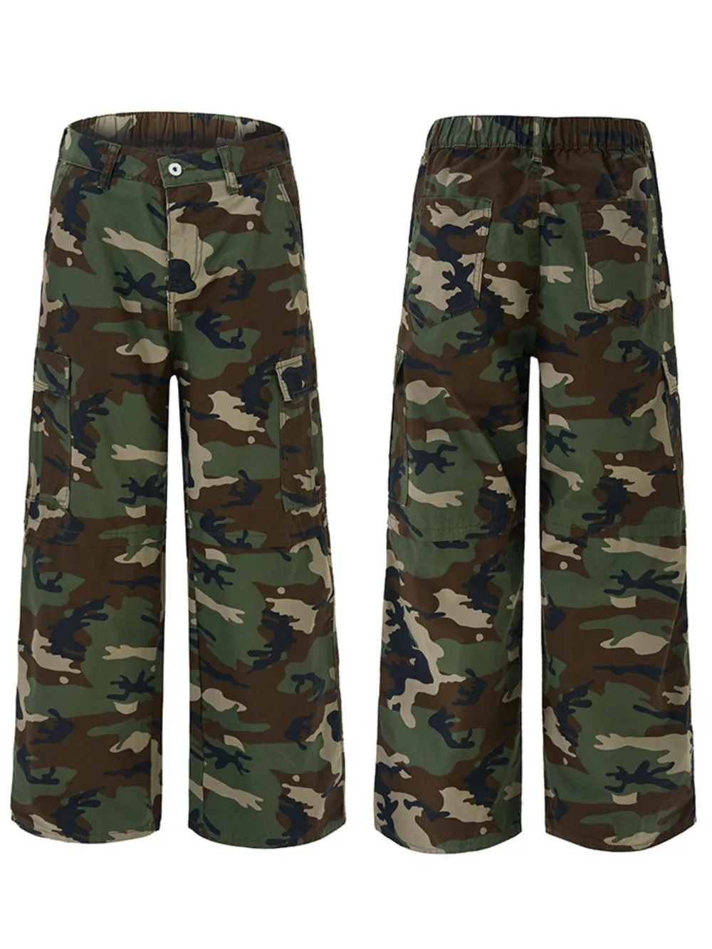 Men's Loose Fit Camouflage Cargo Pants, image 5
