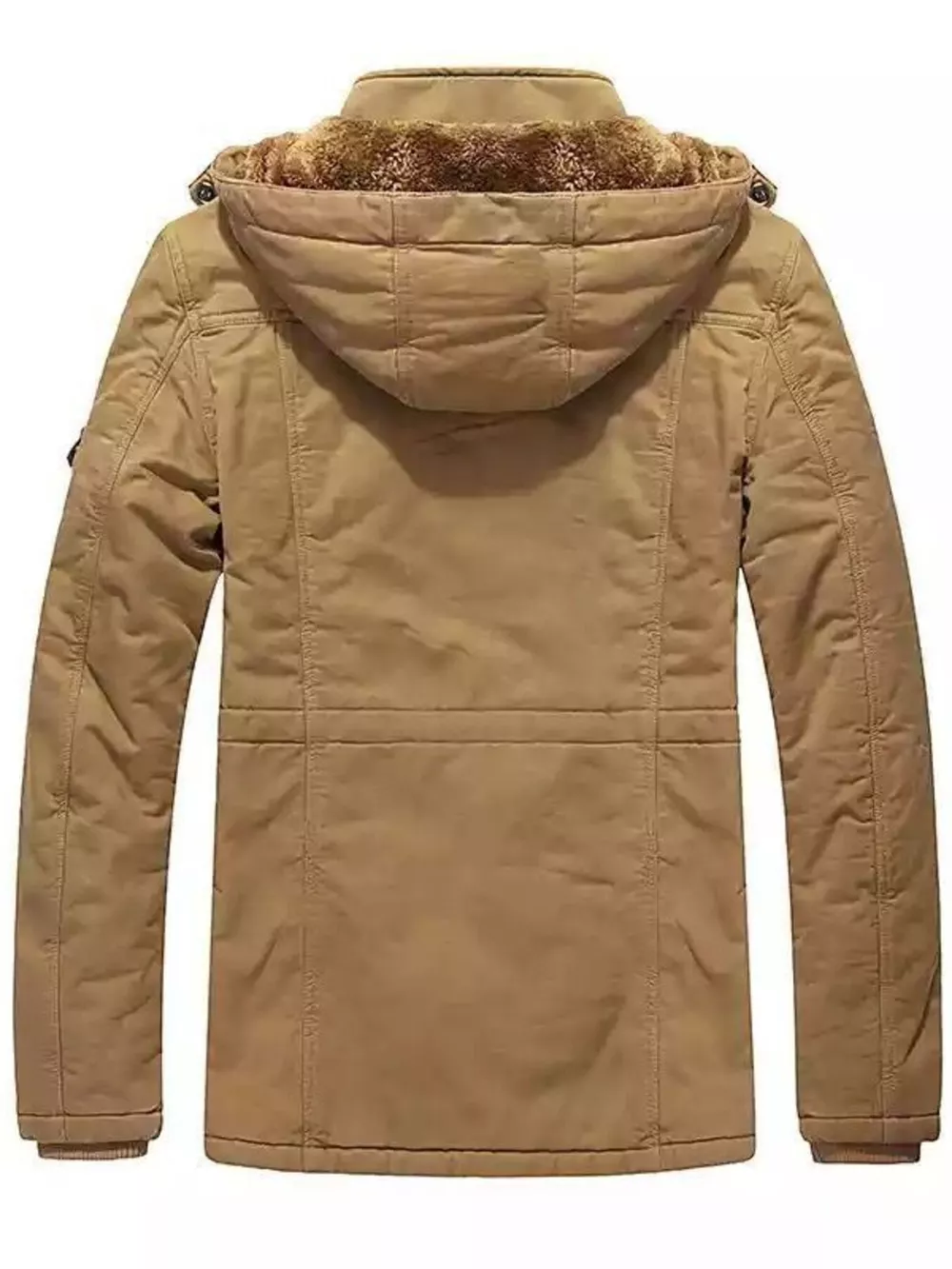 Men's Full Size Warm Hooded Parka Coat Plus Size, image 4