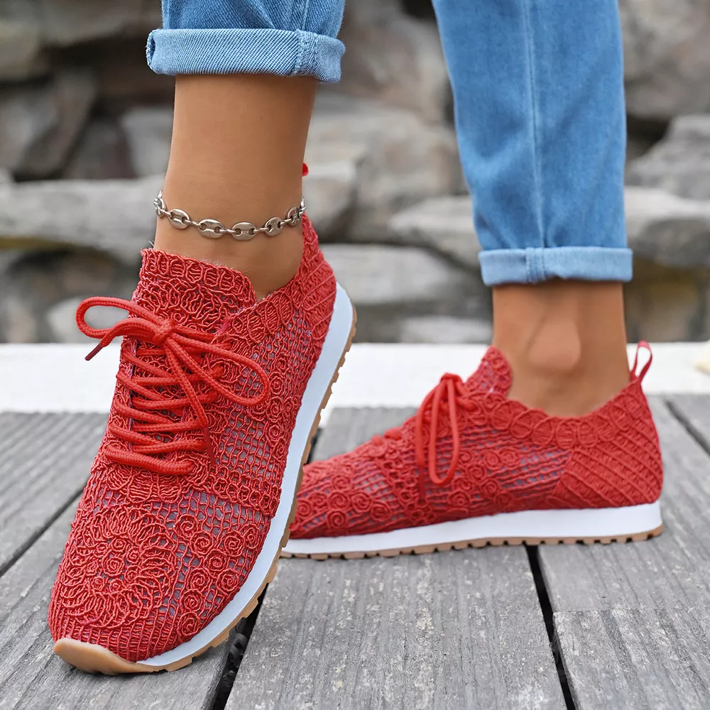 Round Toe Lace Up Sneakers, image 18