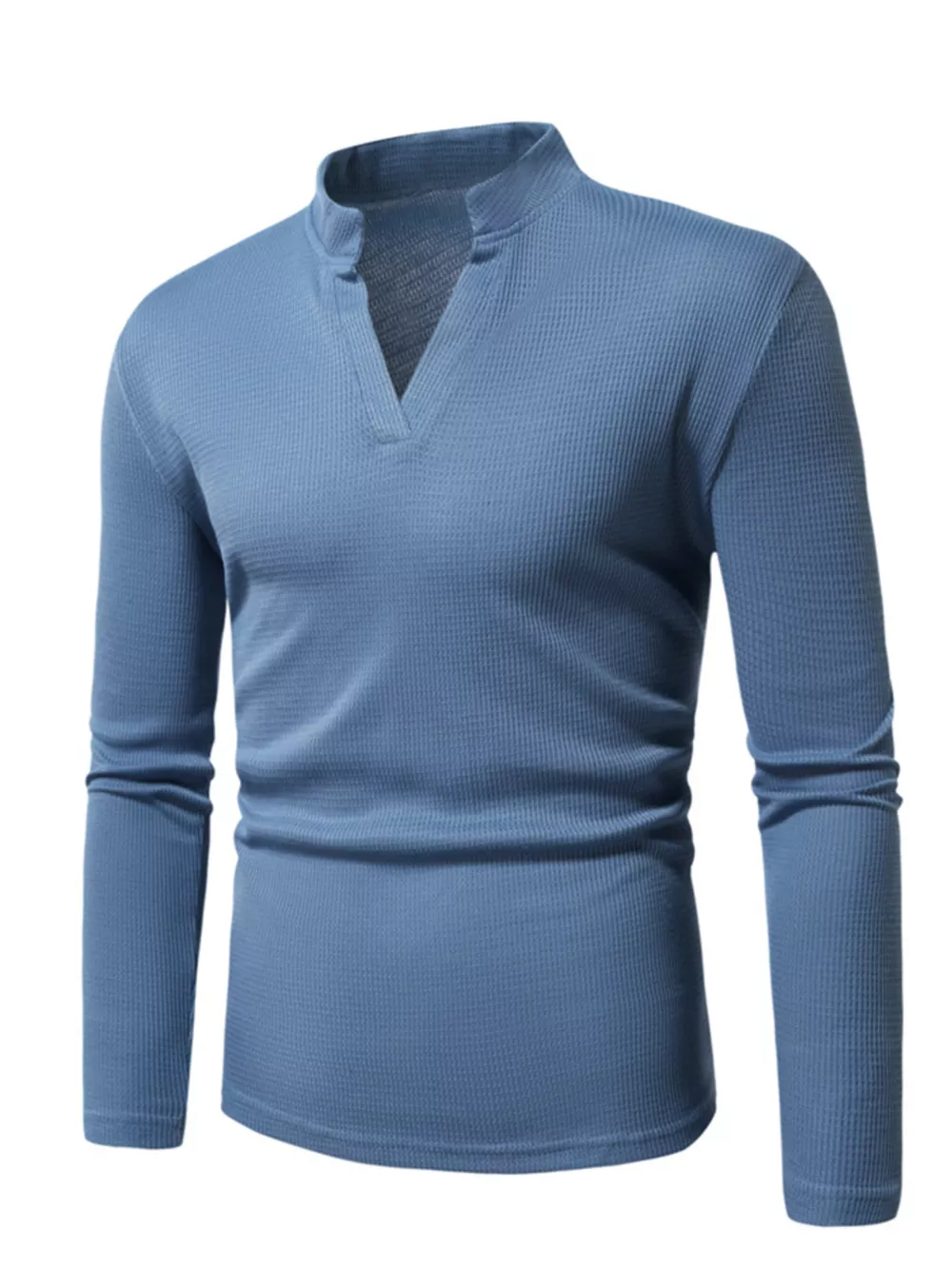 Men's Notched Long Sleeve Top, image 6