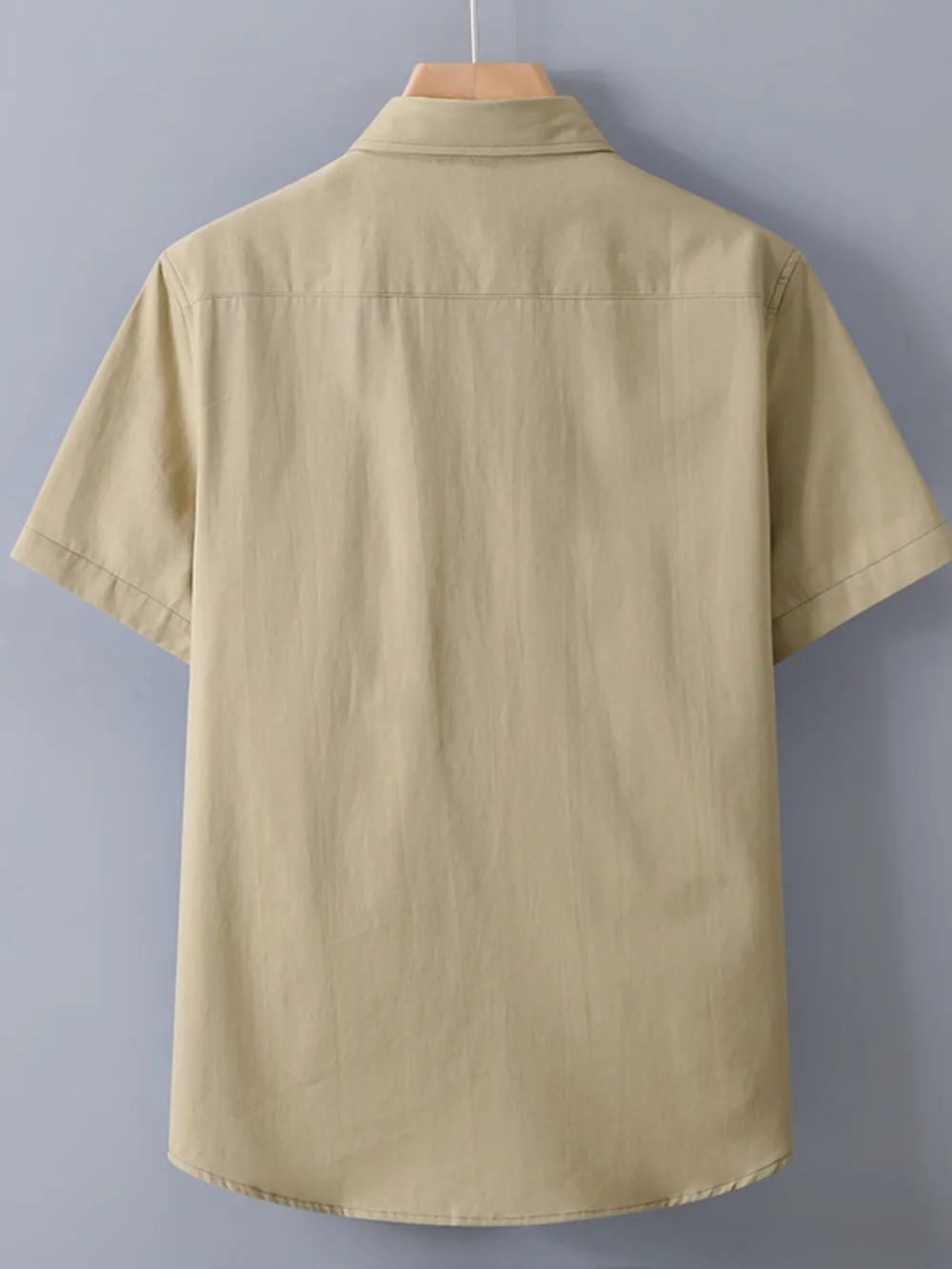 Men's Plus Size Button Up Short Sleeve Shirt, image 3