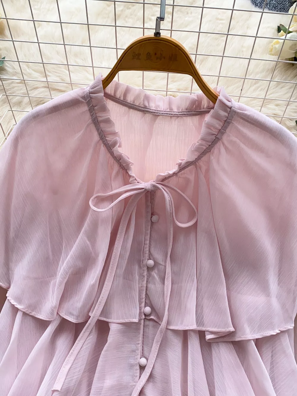 Ruffle Tiered Chiffon Blouse, image 11