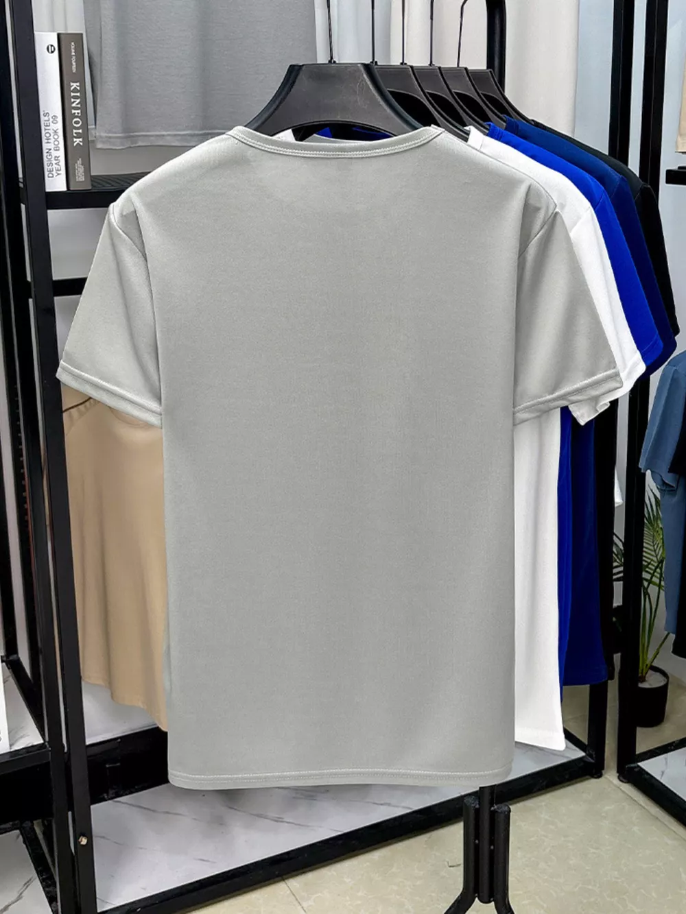 Men's Plus Size Round Neck Short Sleeve T-Shirt, image 10