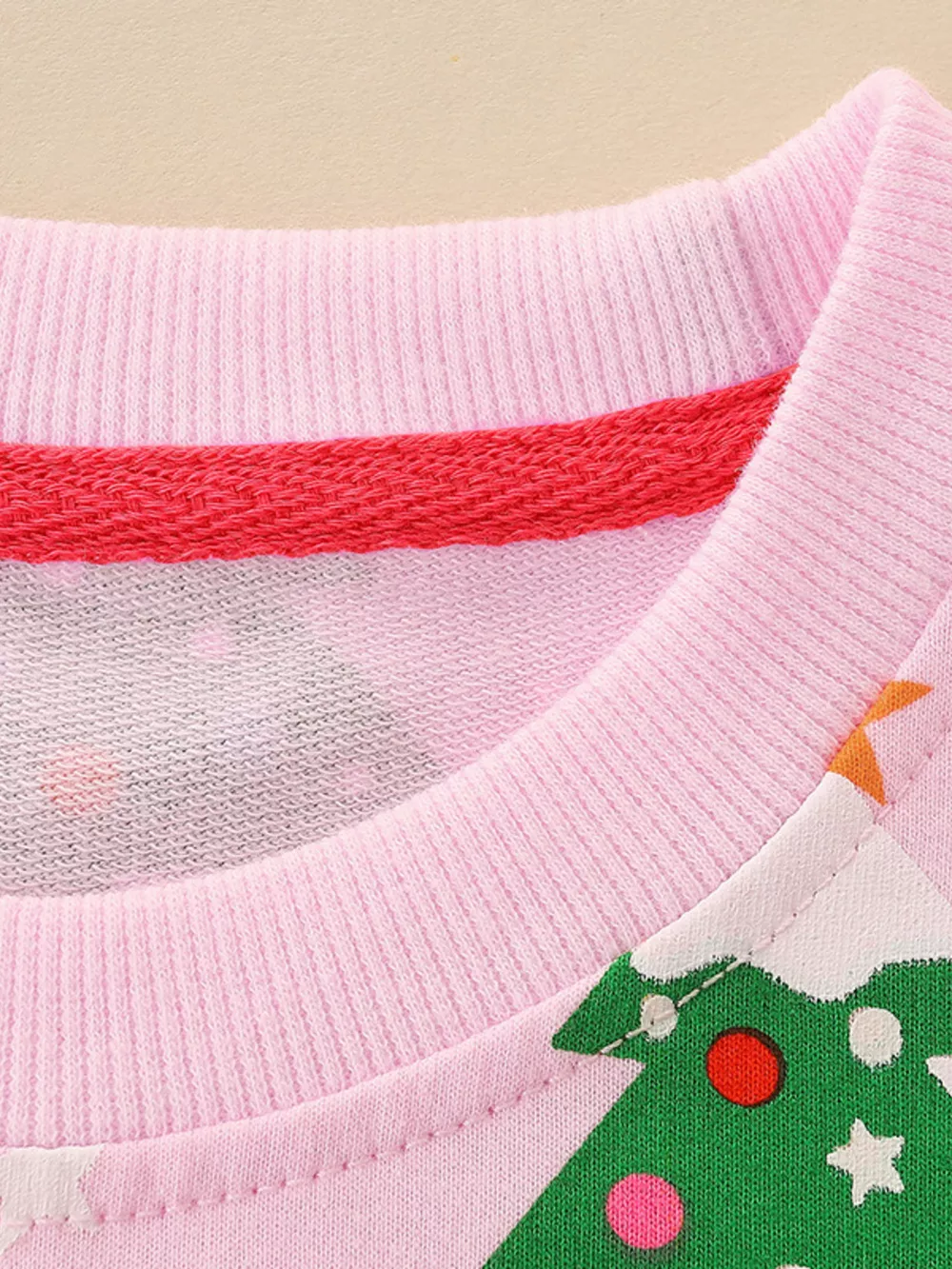 Children's Christmas Tree Print Crewneck Sweatshirt, image 4