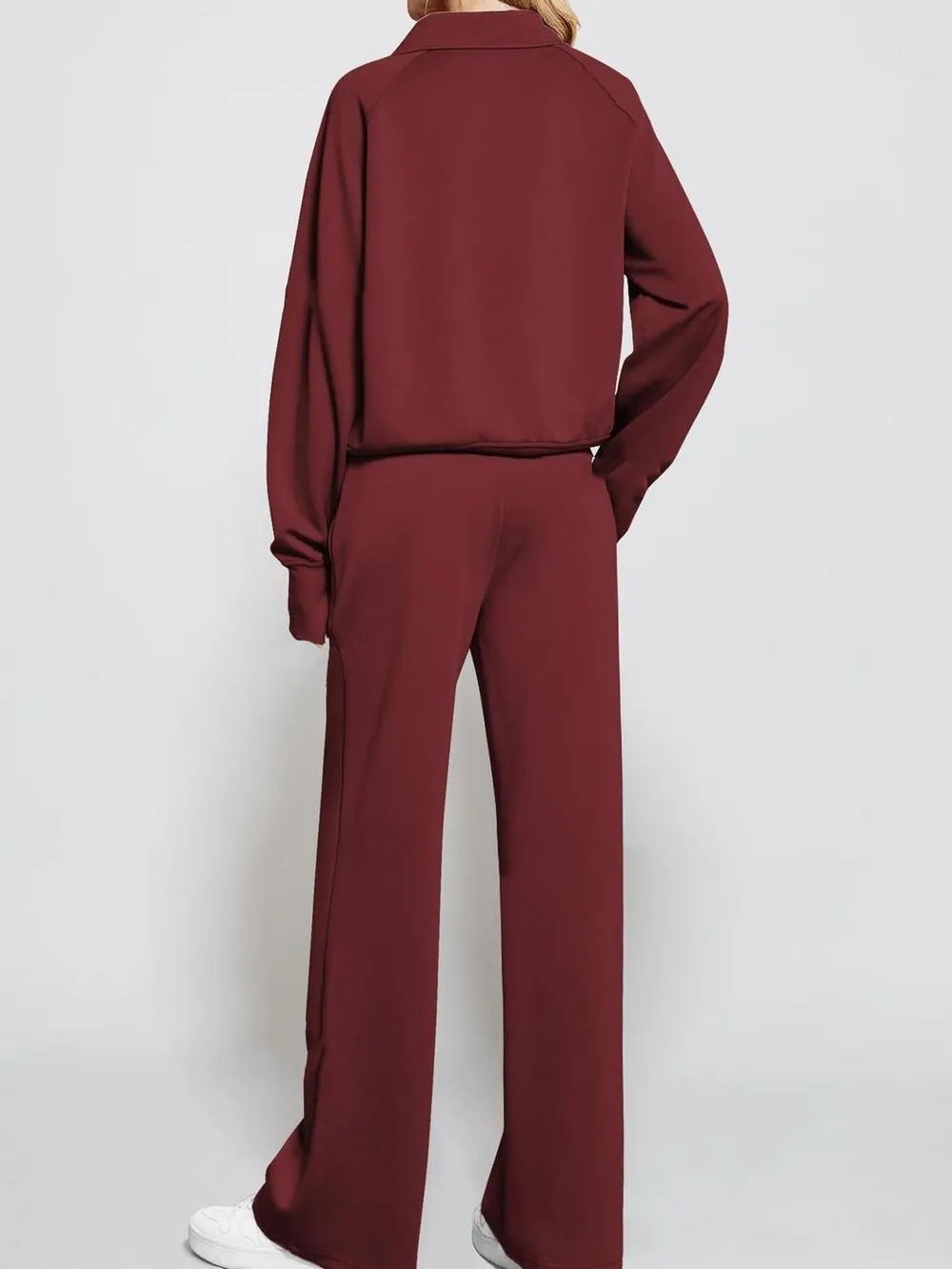 Half Zip Long Sleeve Top and Pants Set, image 3