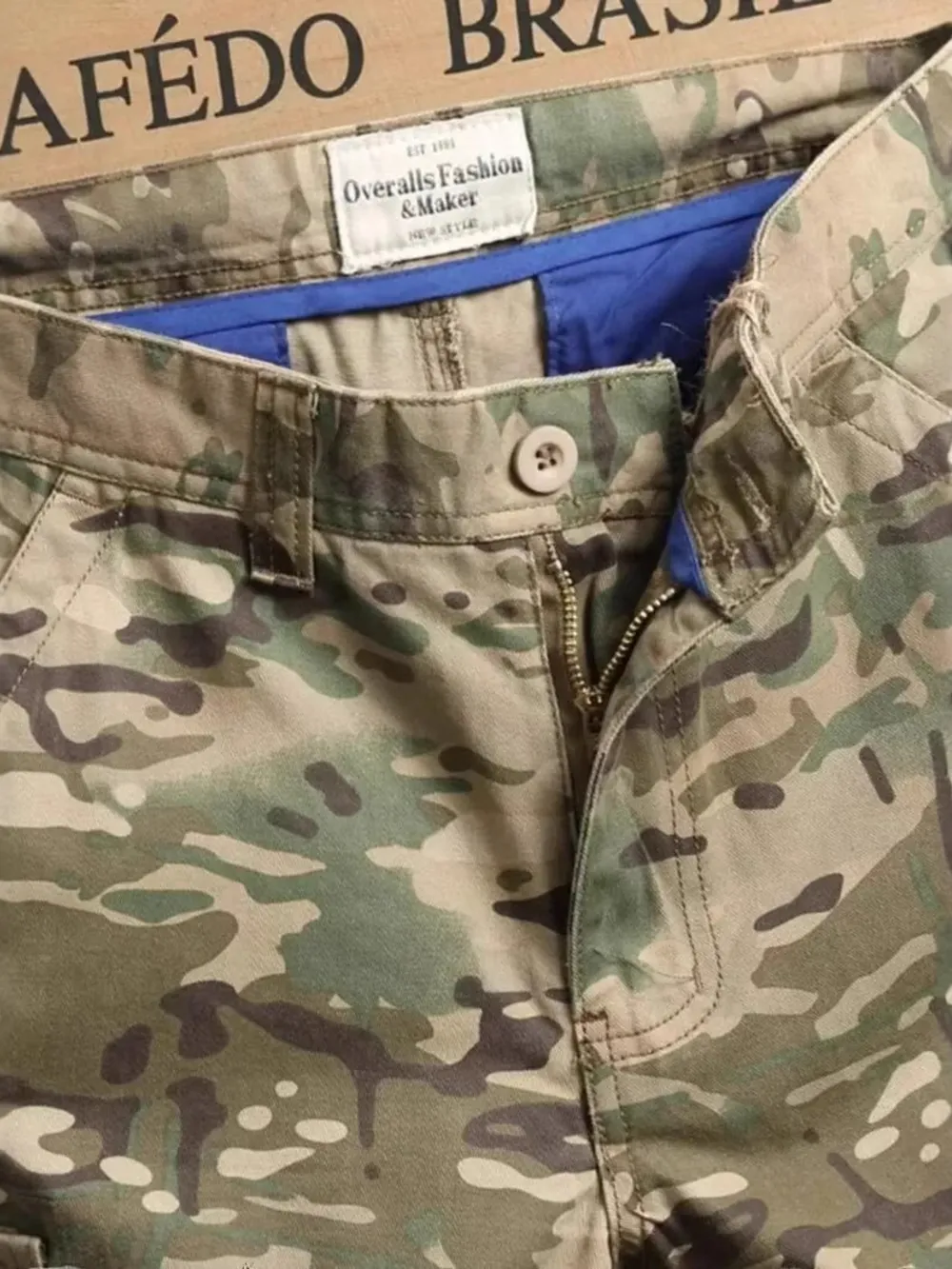 Men's Camouflage Cargo Shorts, image 4