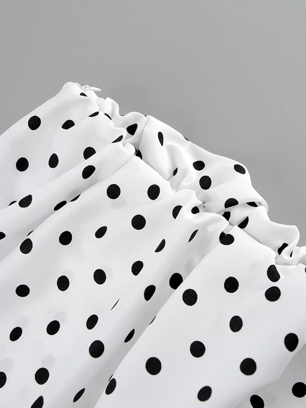 Polka Dot Ruffle Hem Maxi Skirt, image 11