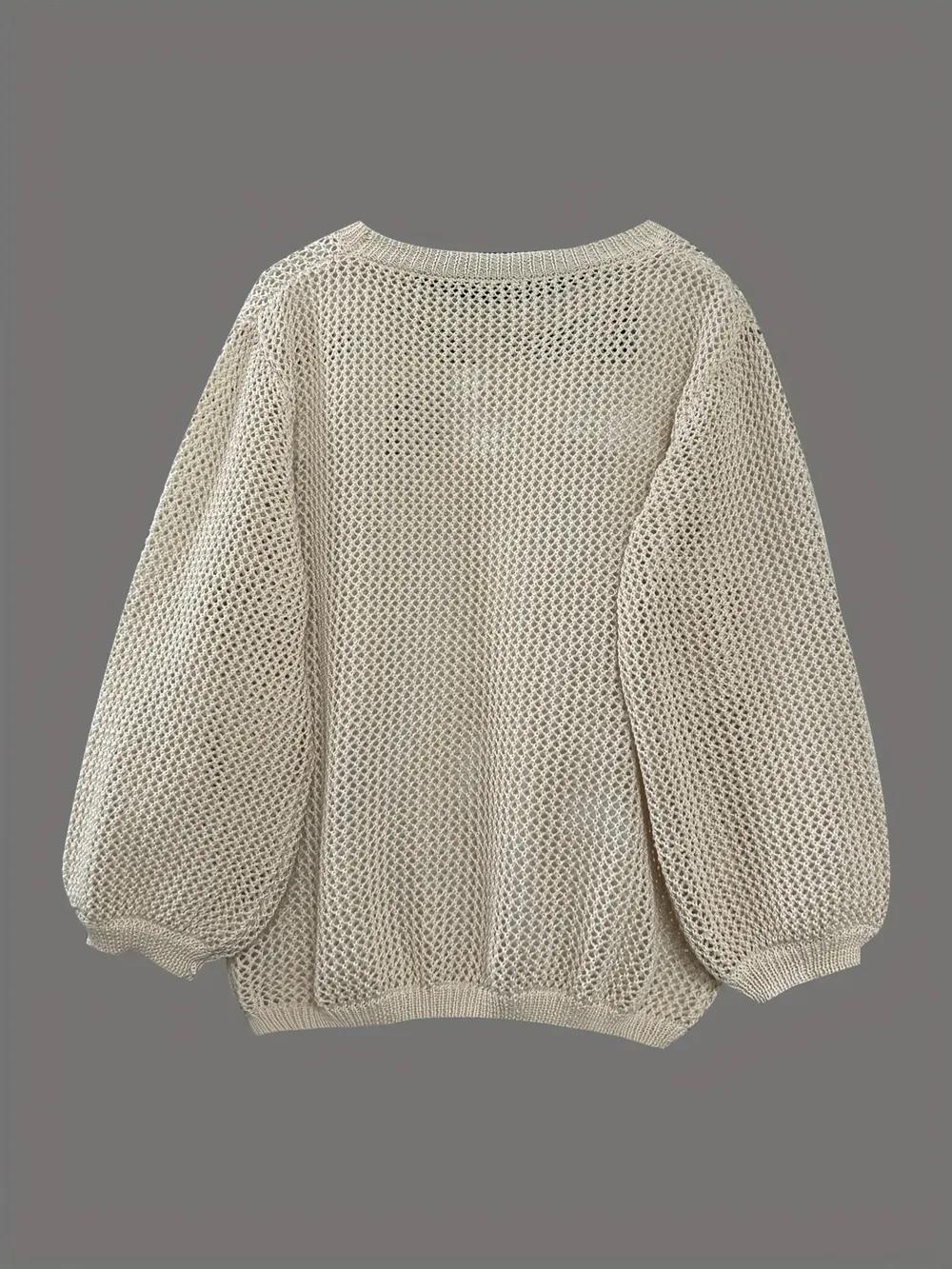 Relaxed Fit Round Neck Sweater, image 6