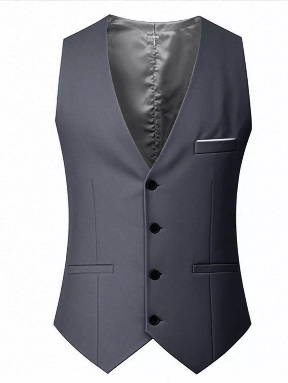 Men's Plus Size Classic Fit Button Up Vest