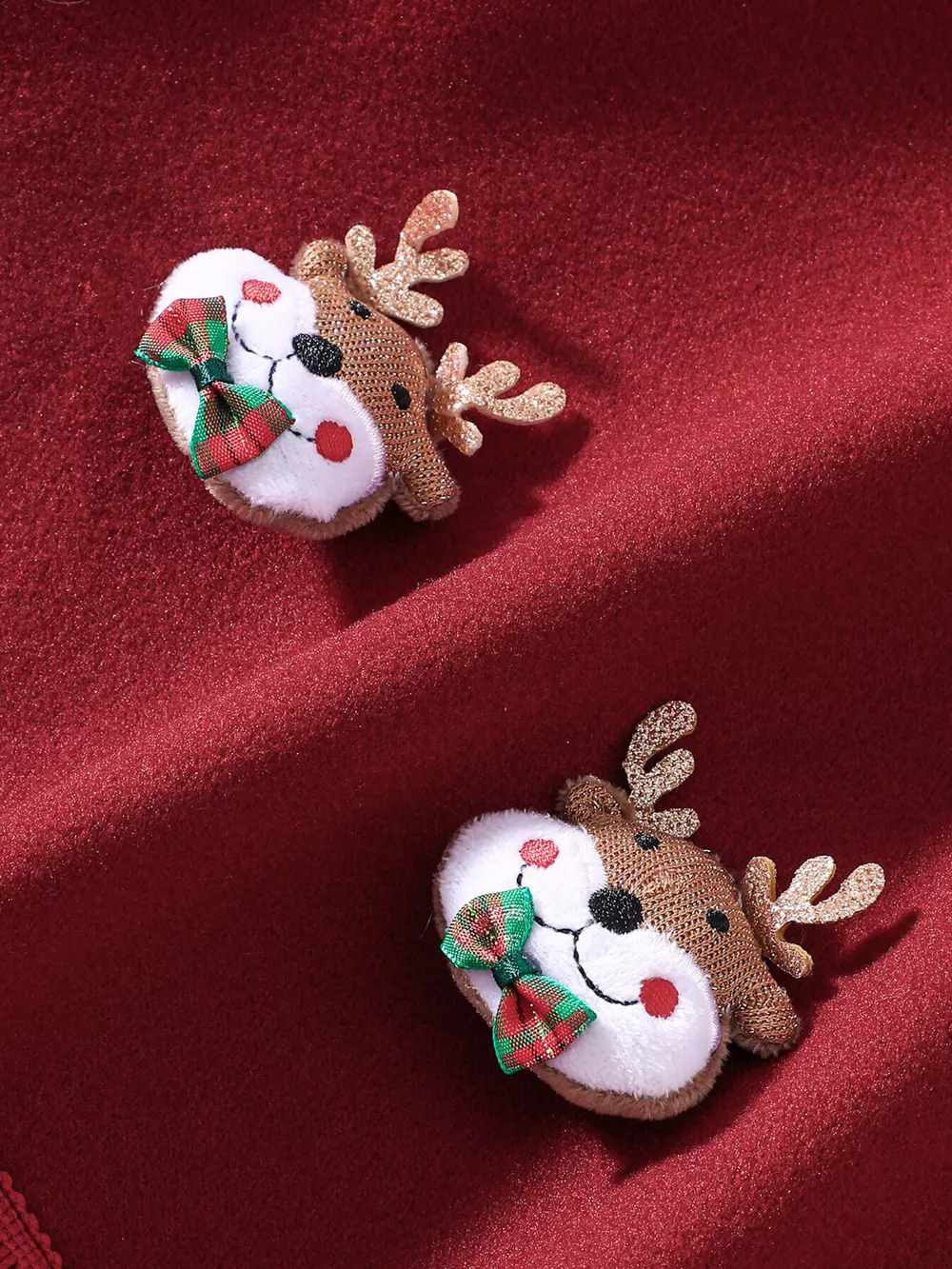 Children's Reindeer Embroidered Christmas Cape Outerwear, image 6