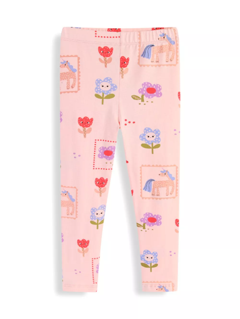 Children's Unicorn & Floral Print Leggings, image 3