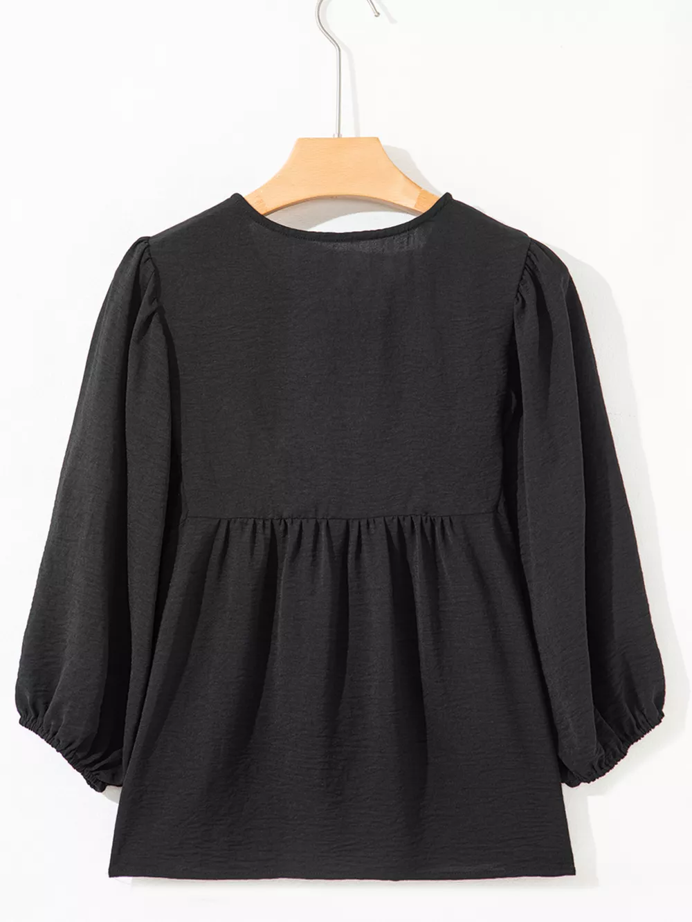 Bow Tie Neck 3/4 Sleeve Casual Blouse, image 7