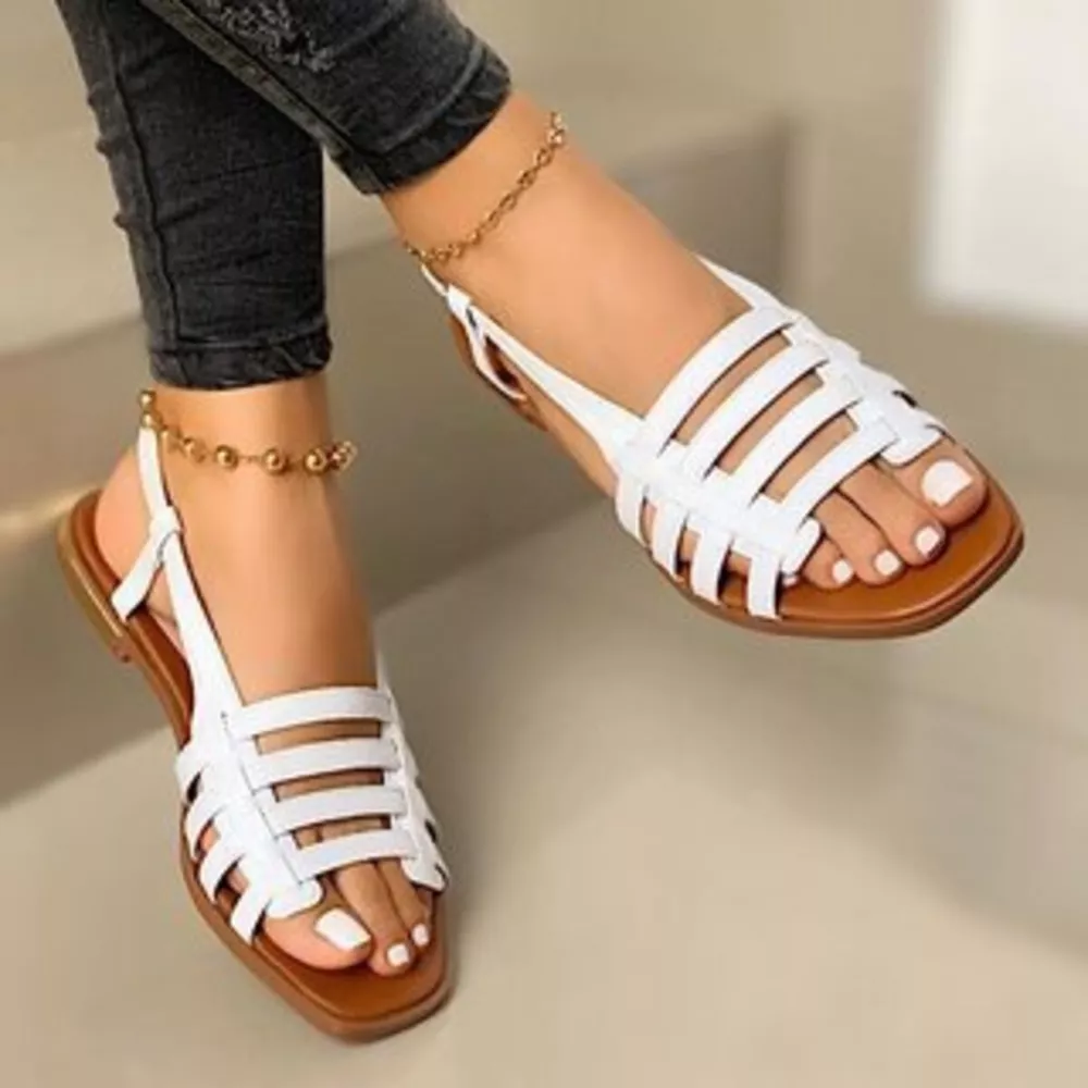 Open Toe Flats Sandals, image 4