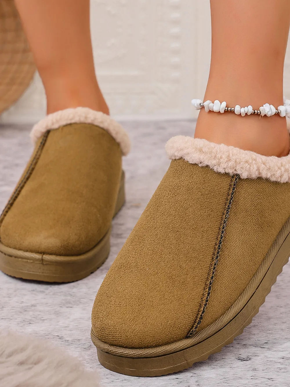 Cozy Faux Fur Lined Slippers, image 7