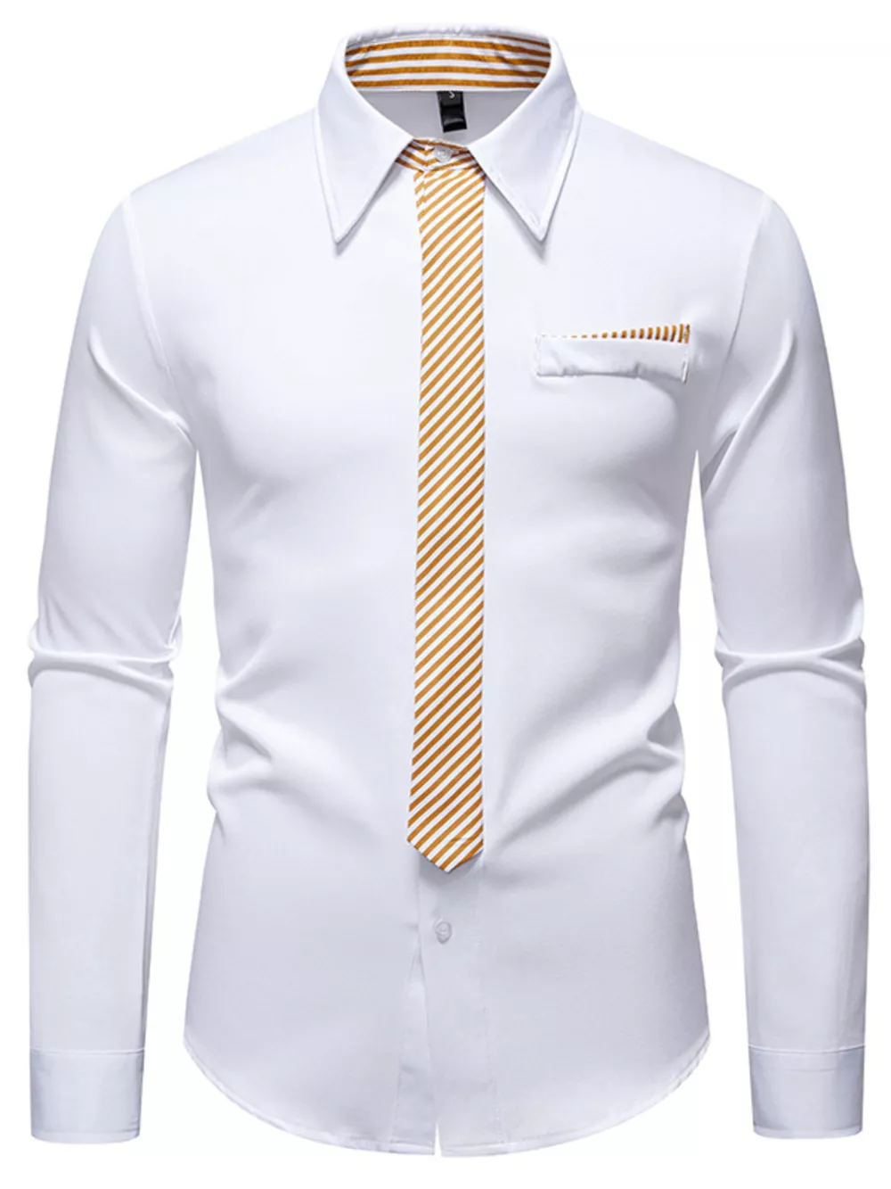 Men's Button Up Long Sleeve Shirt, image 12