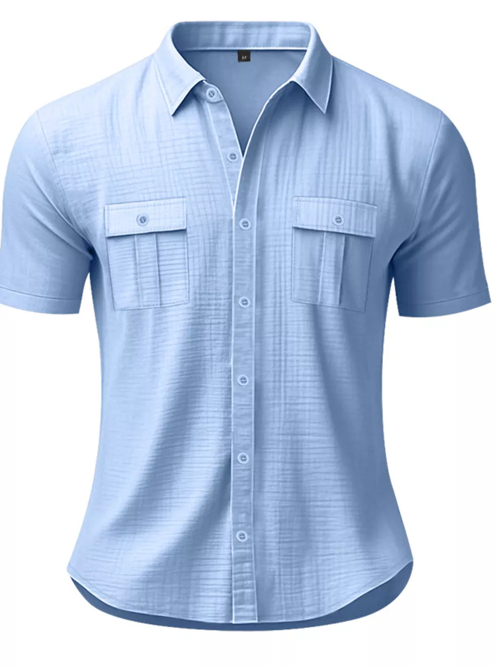 Men's Full Size Short Sleeve Shirt with Pockets Plus Size, image 22