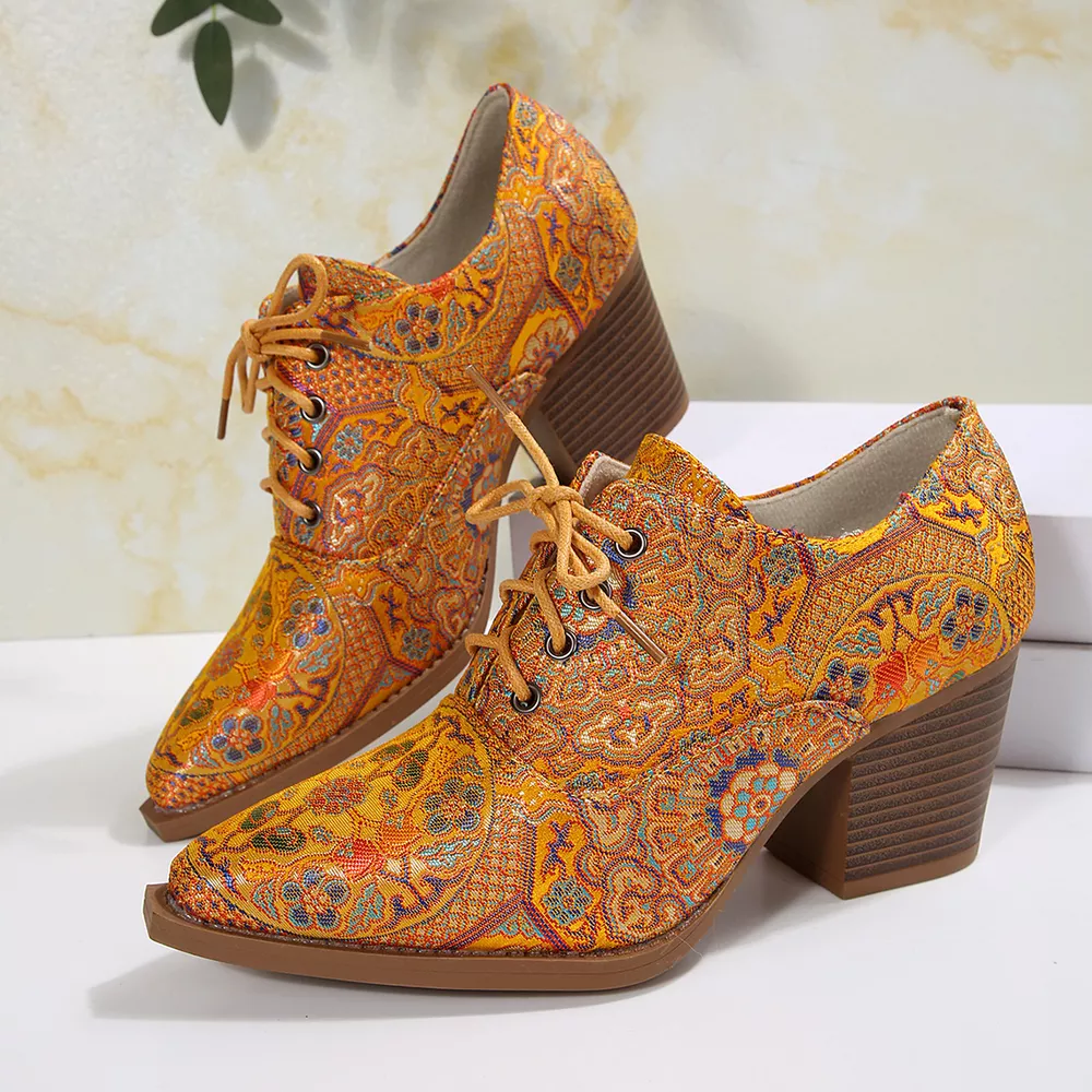 Point Toe Block Heels Ankle Boots, image 19