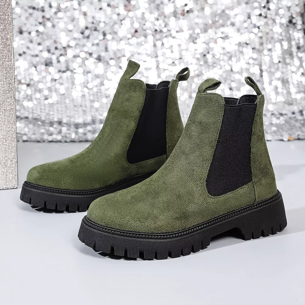 Elastic Side Panels Ankle Boots, image 11