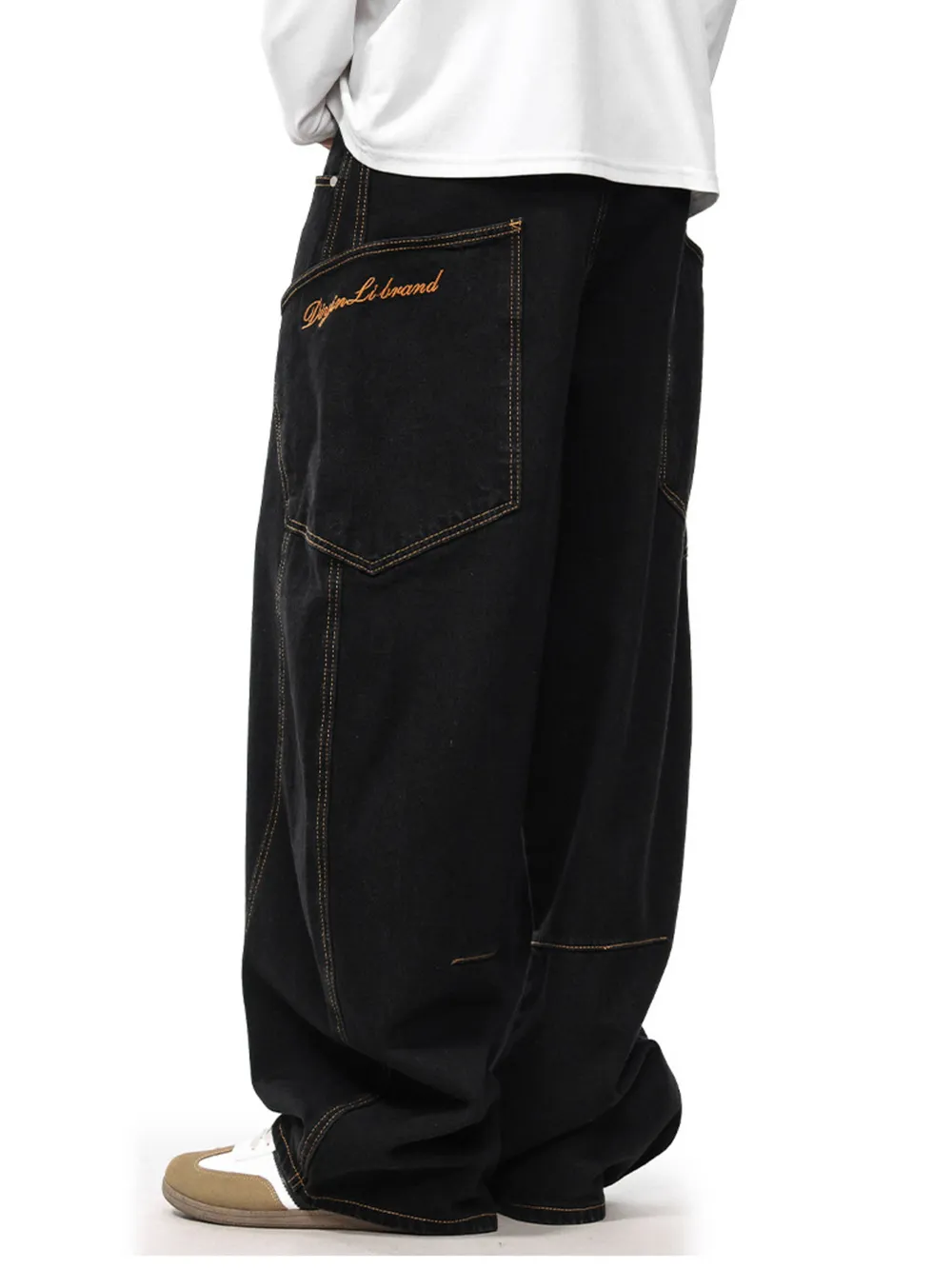 Men's Wide Leg Jeans, image 6