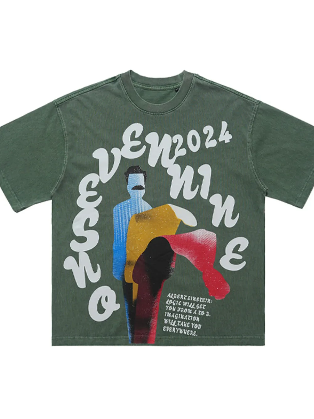 Men's Vintage Graphic Print Oversized T-Shirt, image 4