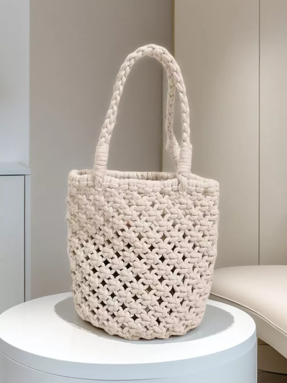 Handmade Crochet Handbag, image 2
