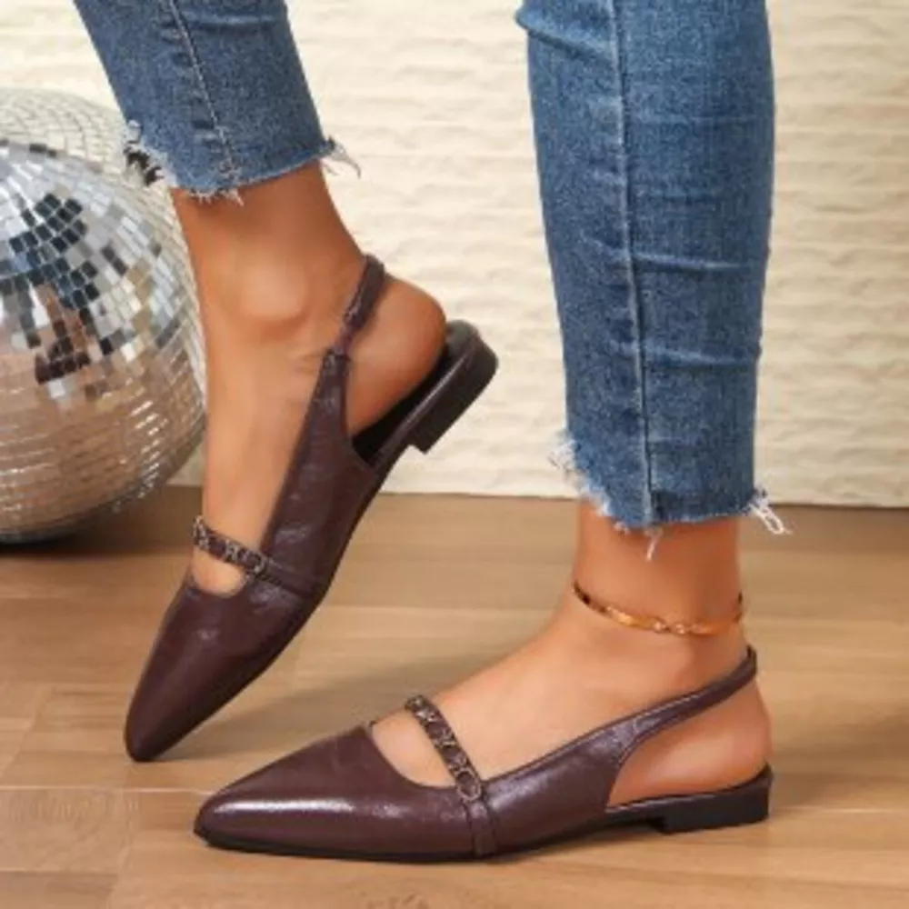 Point Toe Slingback Sandals, image 9