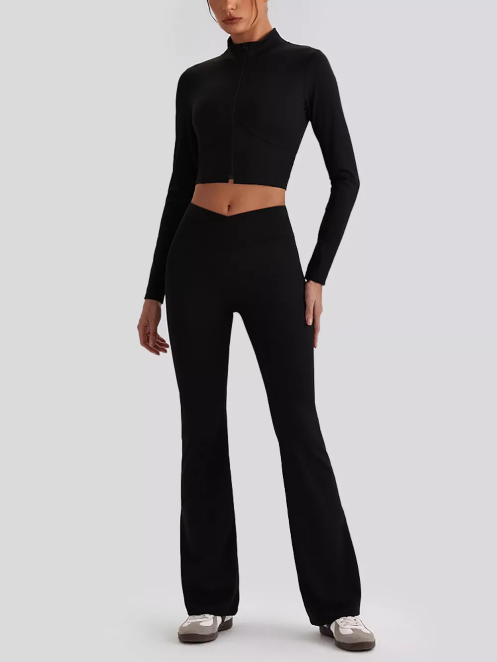 Seamless Criss-Cross V-Neck Tank and Leggings Active Set, image 26