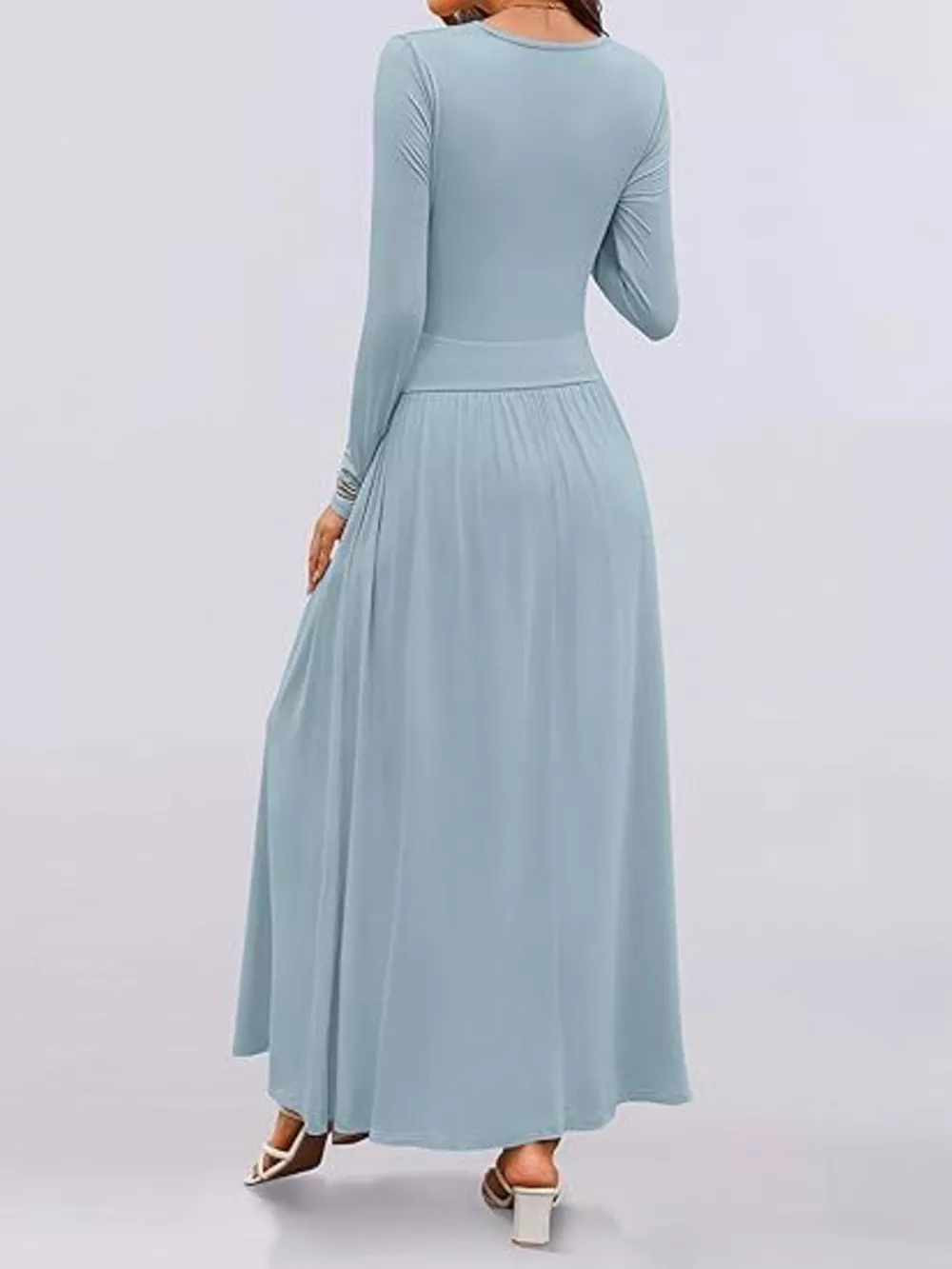 Long Sleeve Maxi Dress with Pockets, image 20