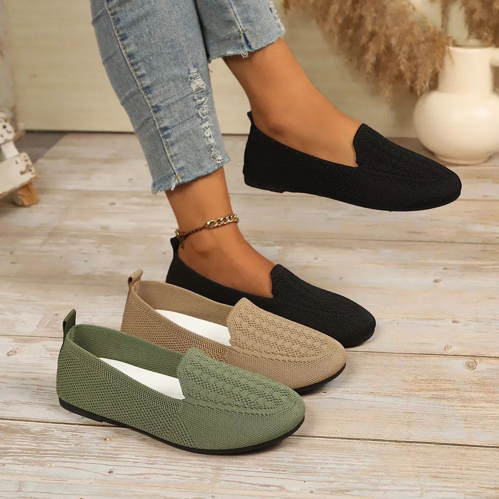 Breathable Knitted Slip-Ons, image 2